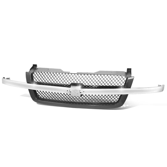 PARRILLA GRILLE - CV SIRADO '03-'05/ GRILLE ASS'Y/ MAT-GRAY W/CHROME MLDG/ (PTM) (BASE/LT/LS)/ (SAME=AVALANCHE)//PARTS.NO,GM1200489//OEM NO,19168629