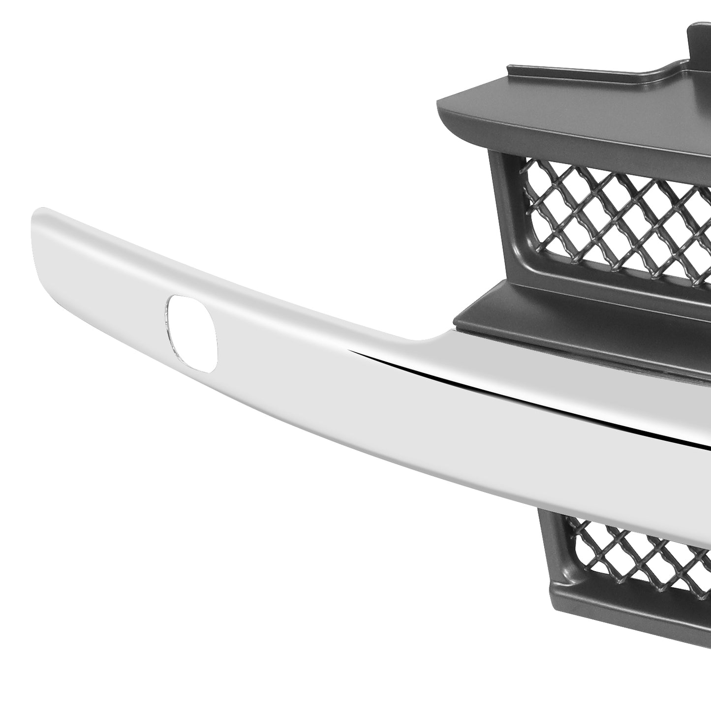 PARRILLA GRILLE - CV TRAIL-BLAZR 02-05/ GRILLE ASS'Y/ MAT-GRAY W/CHROME MLDG/ (W/H/L WASHER TYPE)//PARTS.NO,GM1200498//OEM NO,12336054