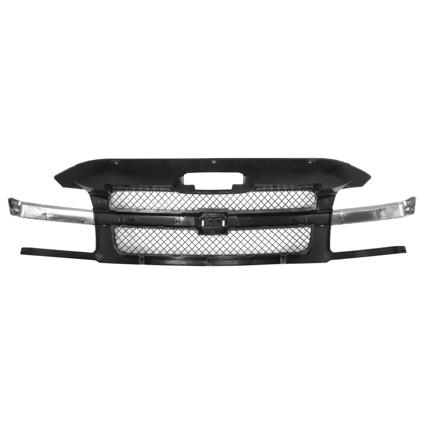 PARRILLA GRILLE - CV AVALANCH 02-06/ GRILLE ASS'Y/ MAT-BLACK W/CHROME MOULDING/ (W/BODY CLADDING)//PARTS.NO,GM1200543//OEM NO,19168631