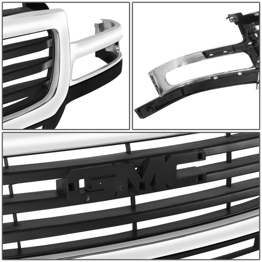 PARRILLA GRILLE - GC SERRA '03-'06/ GRILLE ASS'Y/ MAT-BLACK W/CHROME MOULDING/ (2500/3500HD )//PARTS.NO,GM1200568//OEM NO,19130795
