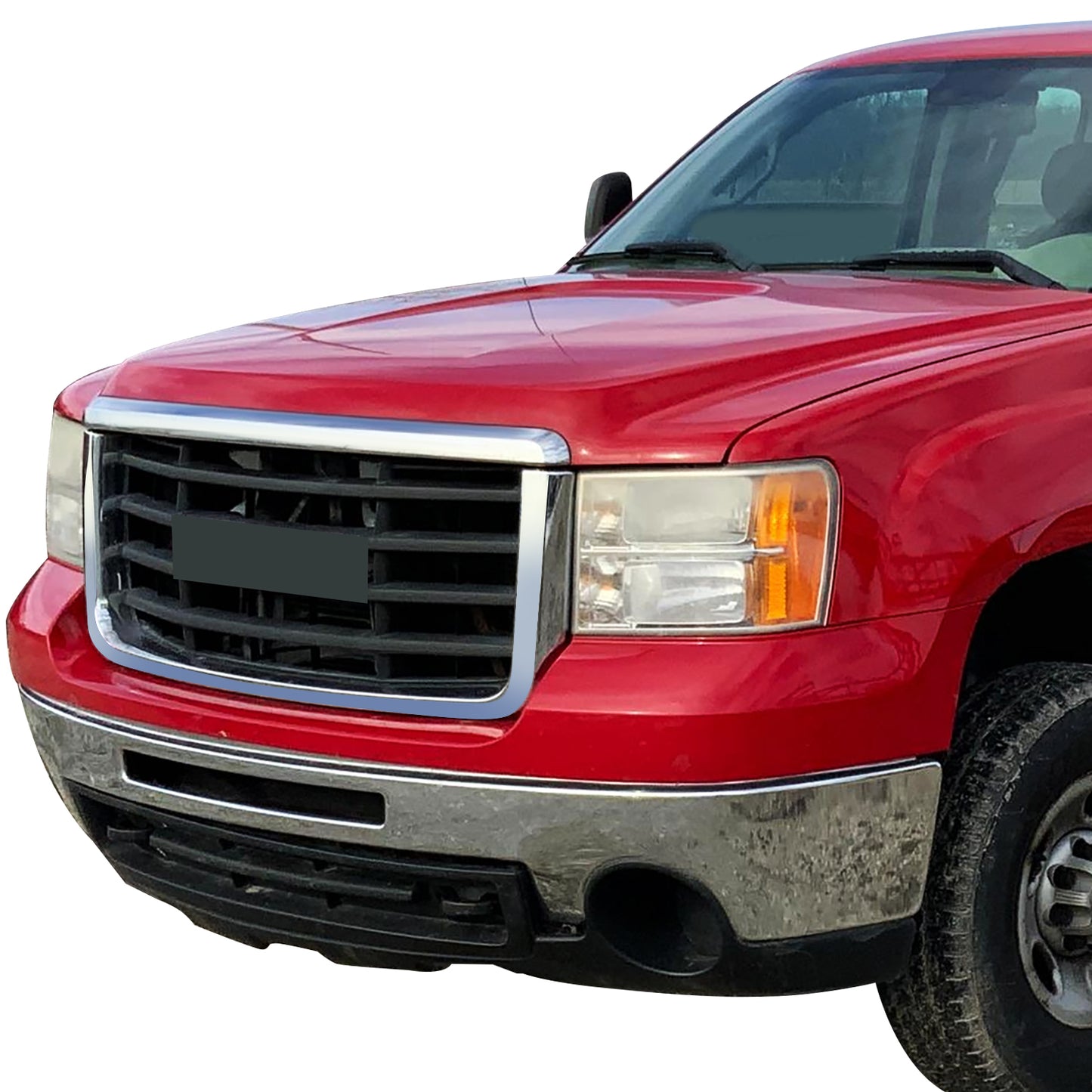 PARRILLA GRILLE - GC SERRA '07-'11/ GRILLE ASS'Y/ MAT-DARK GRAY/ W/CHROME FRAME/ (2500/3500)//PARTS.NO,GM1200613//OEM NO,25825523