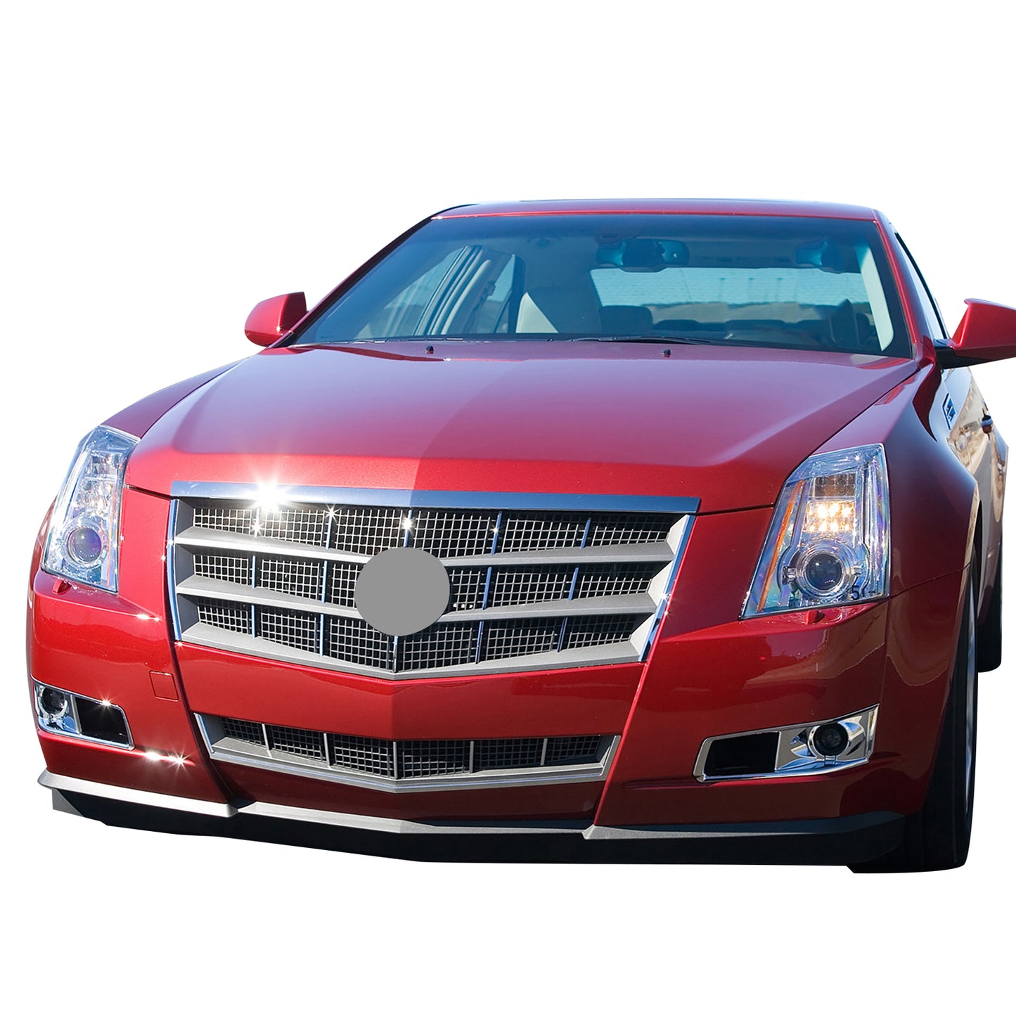 PARRILLA GRILLE - CADLAC CTS/CTS-V '08-'13/ GRILLE ASS'Y/ CHROME/SILVER/GREY/ (W/O CREST & WREATH)//PARTS.NO,GM1200616//OEM NO,25896043