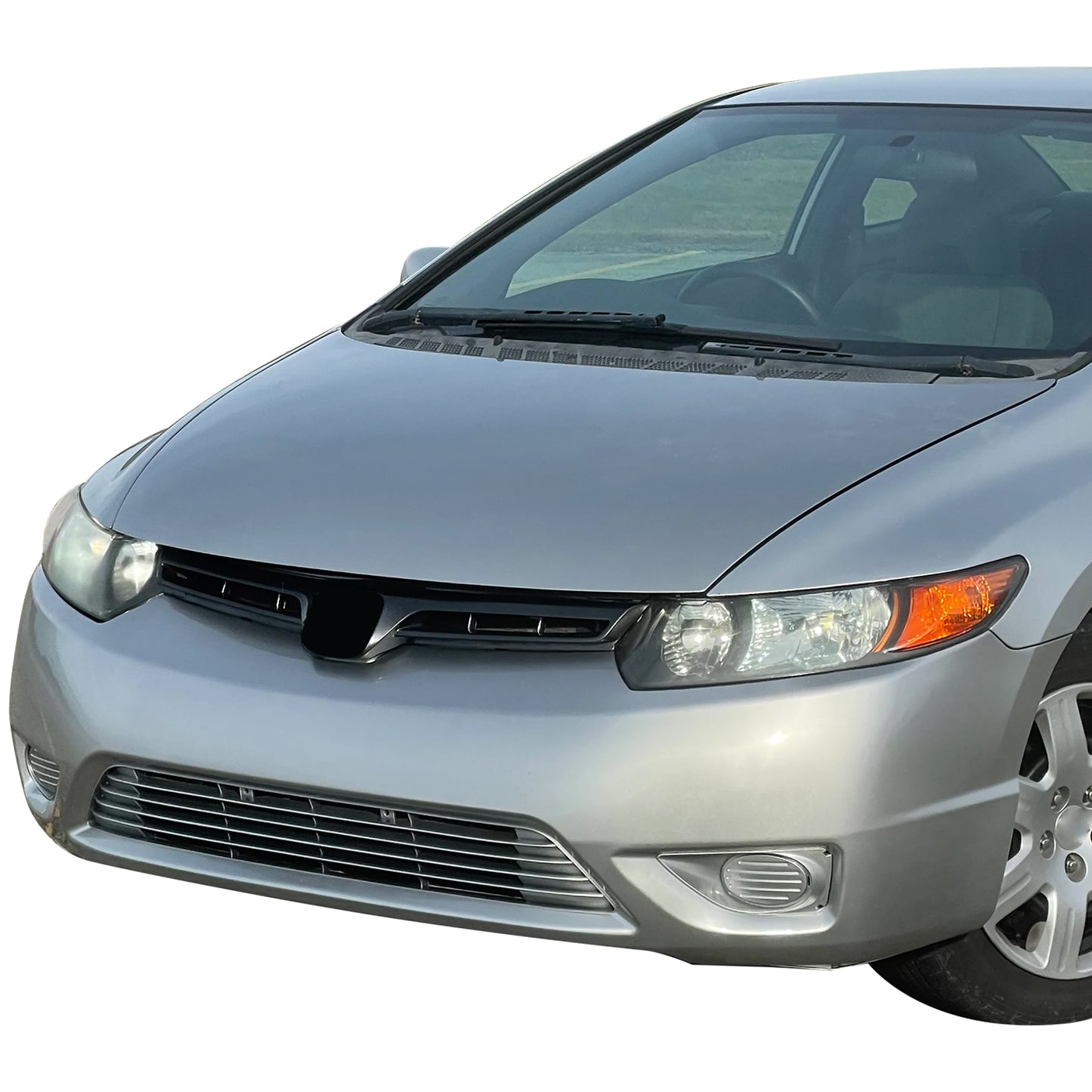 PARRILLA GRILLE - HD CVIC '06-'11 (CP/SDN)/ GRILLE ASS'Y 06-08/ SILVER/BLACK (2D)/ (DX/EX/LX)//PARTS.NO,HO1200174//OEM NO,75100SVAA01ZA