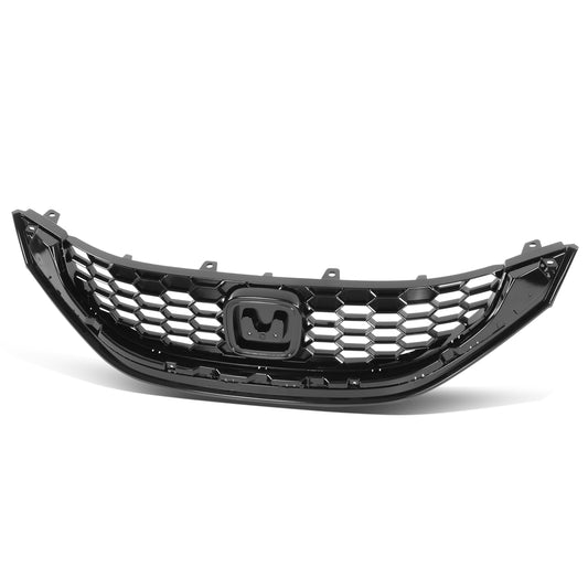 PARRILLA GRILLE - HD CVIC '12/'13-'15 (CP/SDN)/ GRILLE ASS'Y 13-15/ PAINTED BLACK (4D)(2.4)/ (SAME=SI)//PARTS.NO,HO1200218//OEM NO,71121TR3A11