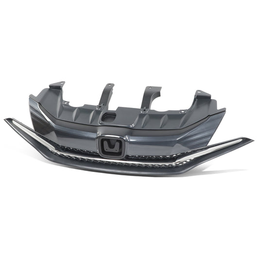PARRILLA GRILLE - HD CVIC '12/'13-'15 (CP/SDN)/ GRILLE ASS'Y 14-15/ MAT-GRAY W/CHROME MOULDING/ (2D)(1.8)//PARTS.NO,HO1200221//OEM NO,71120TS8A51