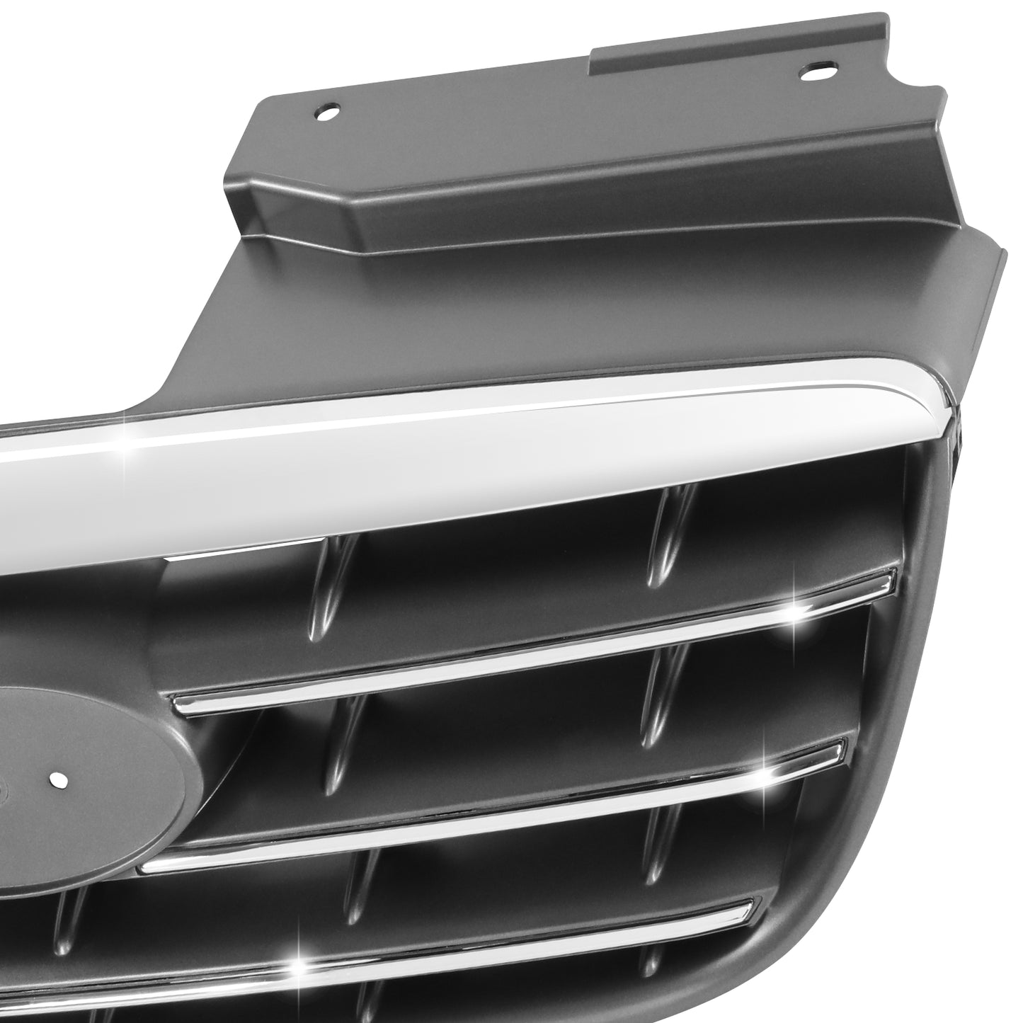 PARRILLA GRILLE - HY ELNTR 07-10(4D)/09-12(WG)/ GRILLE ASS'Y/ PAINTED SILVER/BLACK/ W/CHROME MOULDING (4D)//PARTS.NO,HY1200145//OEM NO,863502H000