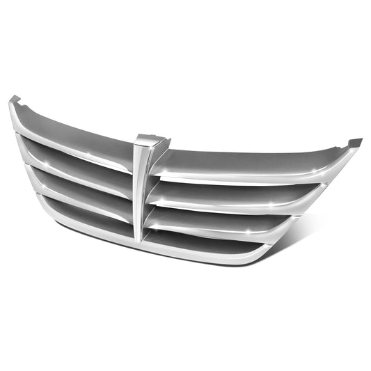 PARRILLA GRILLE - HY GESIS(4D)'09-'14/(2D)10-12/ GRILLE ASS'Y 11-14/ CHROME W/PAINTED SILVER GRAY/ (4D)