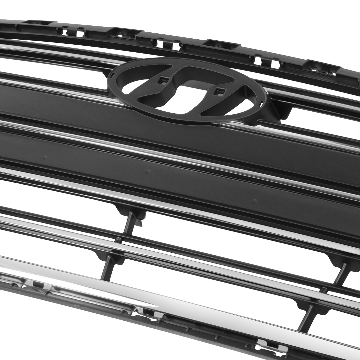 PARRILLA GRILLE - HY ELNTR 17-18/19-20/ GRILLE ASS'Y 17-18/ BLACK W/CHROME MOULDING/ (1.4/2.0)(4D)(KOREA BUILT)/ (W/O AUTO CRUISE)//PARTS.NO,HY1200200//OEM NO,86350F2100