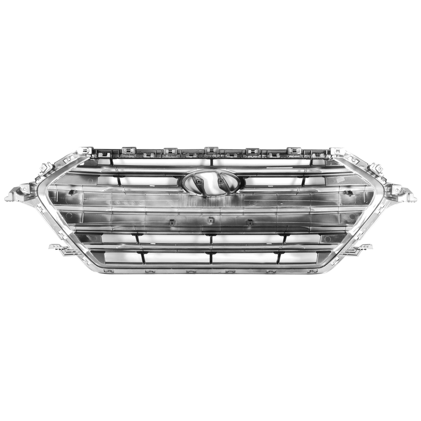PARRILLA GRILLE - HY ELNTR 17-18/19-20/ GRILLE ASS'Y 17-18/ BLACK W/CHROME MOULDING/ (1.4/2.0)(4D)(KOREA BUILT)/ (W/O AUTO CRUISE)//PARTS.NO,HY1200200//OEM NO,86350F2100