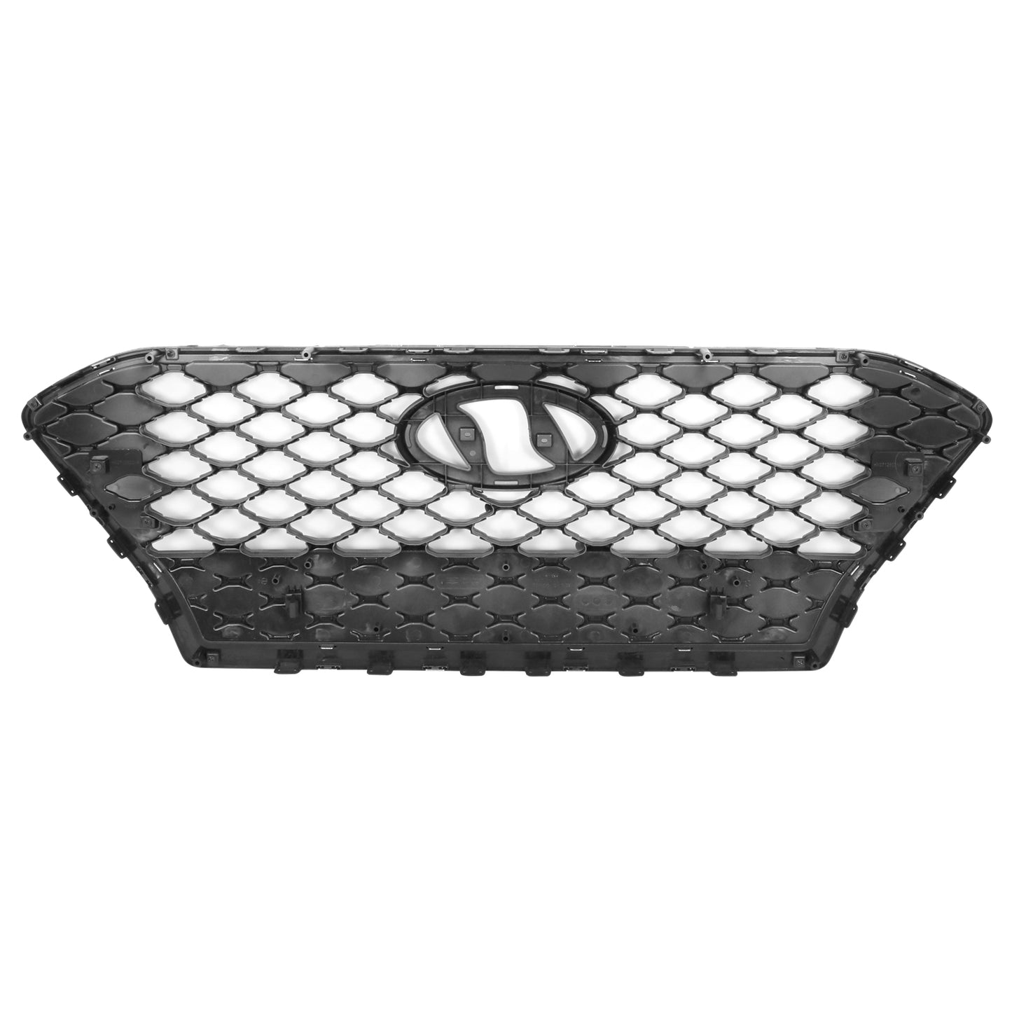 PARRILLA GRILLE - HY KNA 18-21/ GRILLE ASS'Y 18-20/ PAINTED SILVER/ W/BLACK FRAME/ (LIMITED|TREND|ULTIMATE)//PARTS.NO,HY1200219//OEM NO,86350J9100