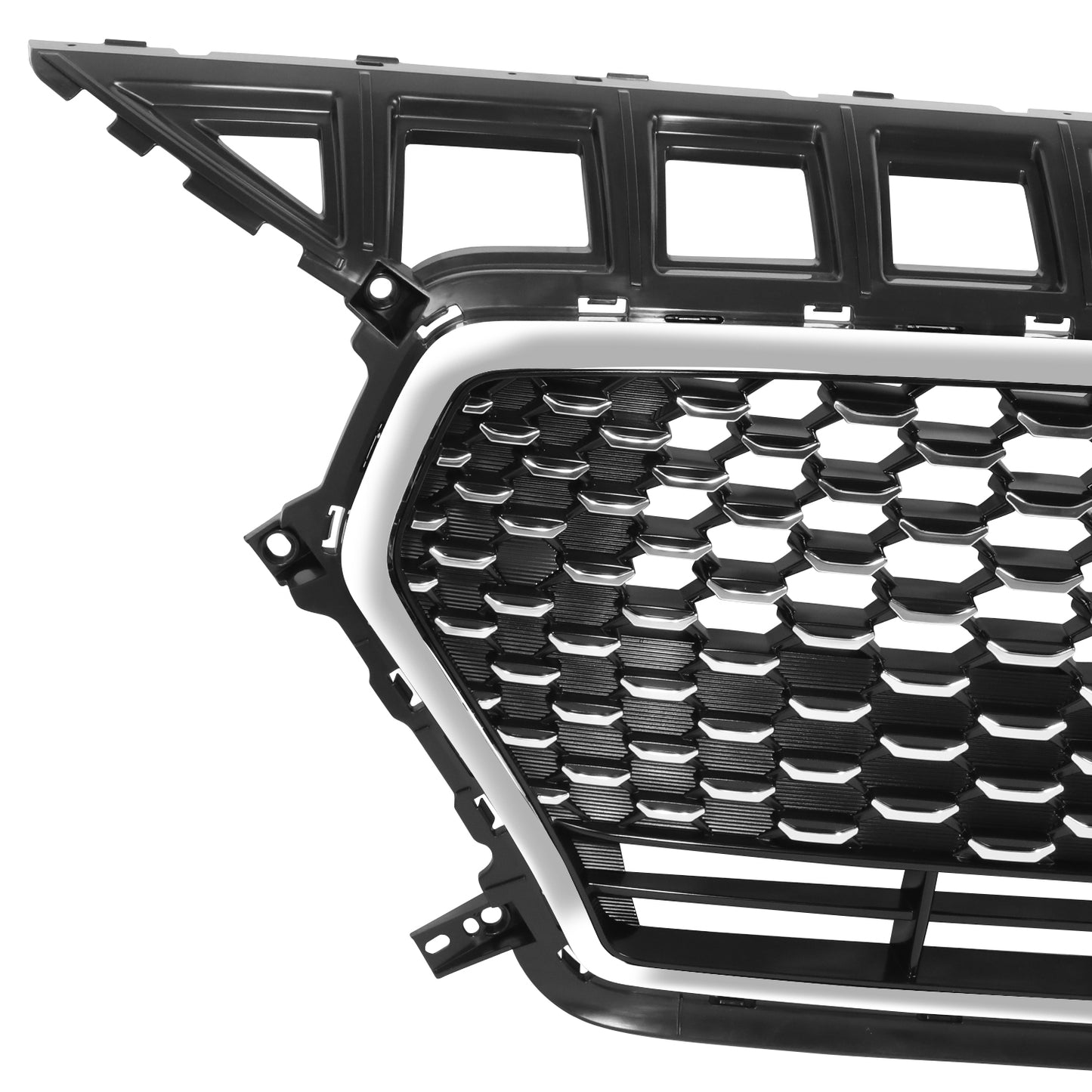 PARRILLA GRILLE - HY ELNTR 17-18/19-20/ GRILLE ASS'Y 18-20/ PAINTED BRIGHT BLACK/ W/CHROME FRAME/ W/O INTELLIGENT CRUISE CONTROL/(GT)(H/B)//PARTS.NO,HY1200224//OEM NO,86350G3010