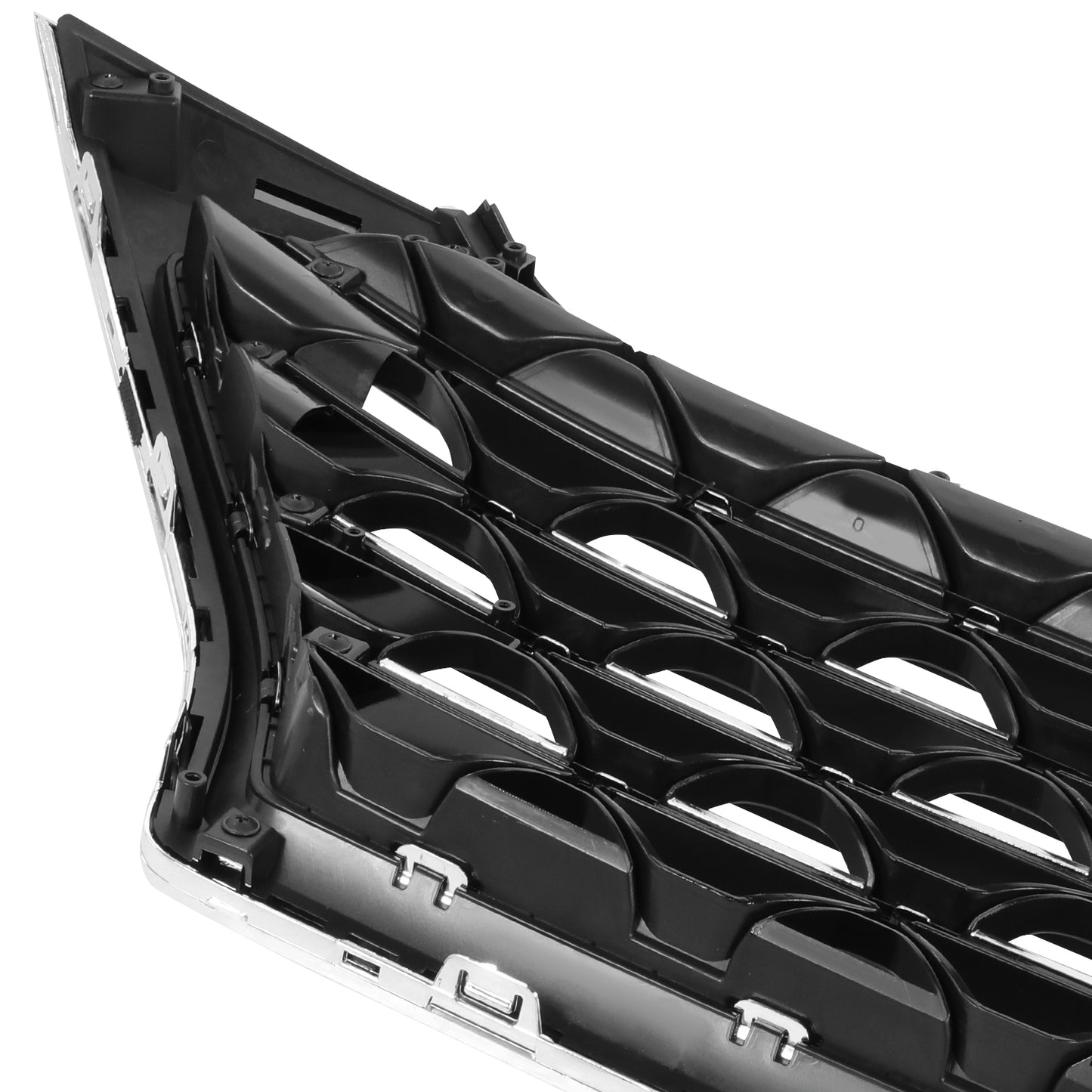PARRILLA GRILLE - HY TUSN (IX25/35) 16-18/19-21/ GRILLE ASS'Y 19-21/ PAINTED BLACK/ W/CHROME FRAME/ (W/O VIEW CAMERA)//PARTS.NO,HY1200233//OEM NO,86350D3640