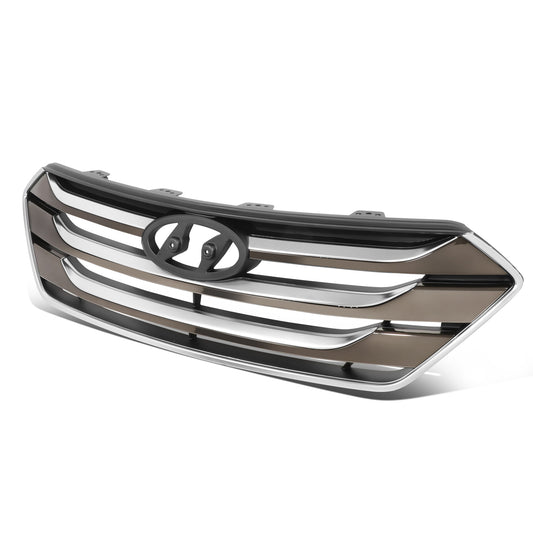 PARRILLA GRILLE - HY SNTA FE 13-18/19-22/ GRILLE ASS'Y 15-16/ CHROME/BLACK/ (W/SMOKE MOULDING)/ (SANTA FE SPORT)