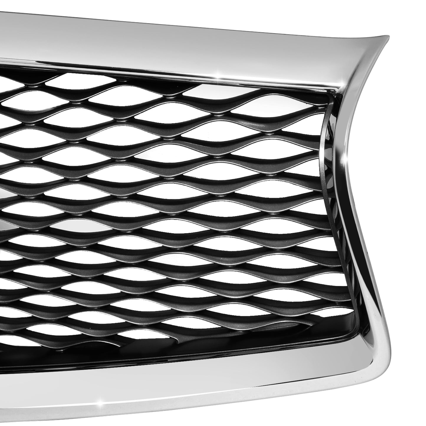 PARRILLA GRILLE - IN Q50 (4D) 14-17/18-22/ GRILLE ASS'Y 14-17/ SILVER BLACK W/CHROME FRAME/ (W/O VIEW CAMERA)