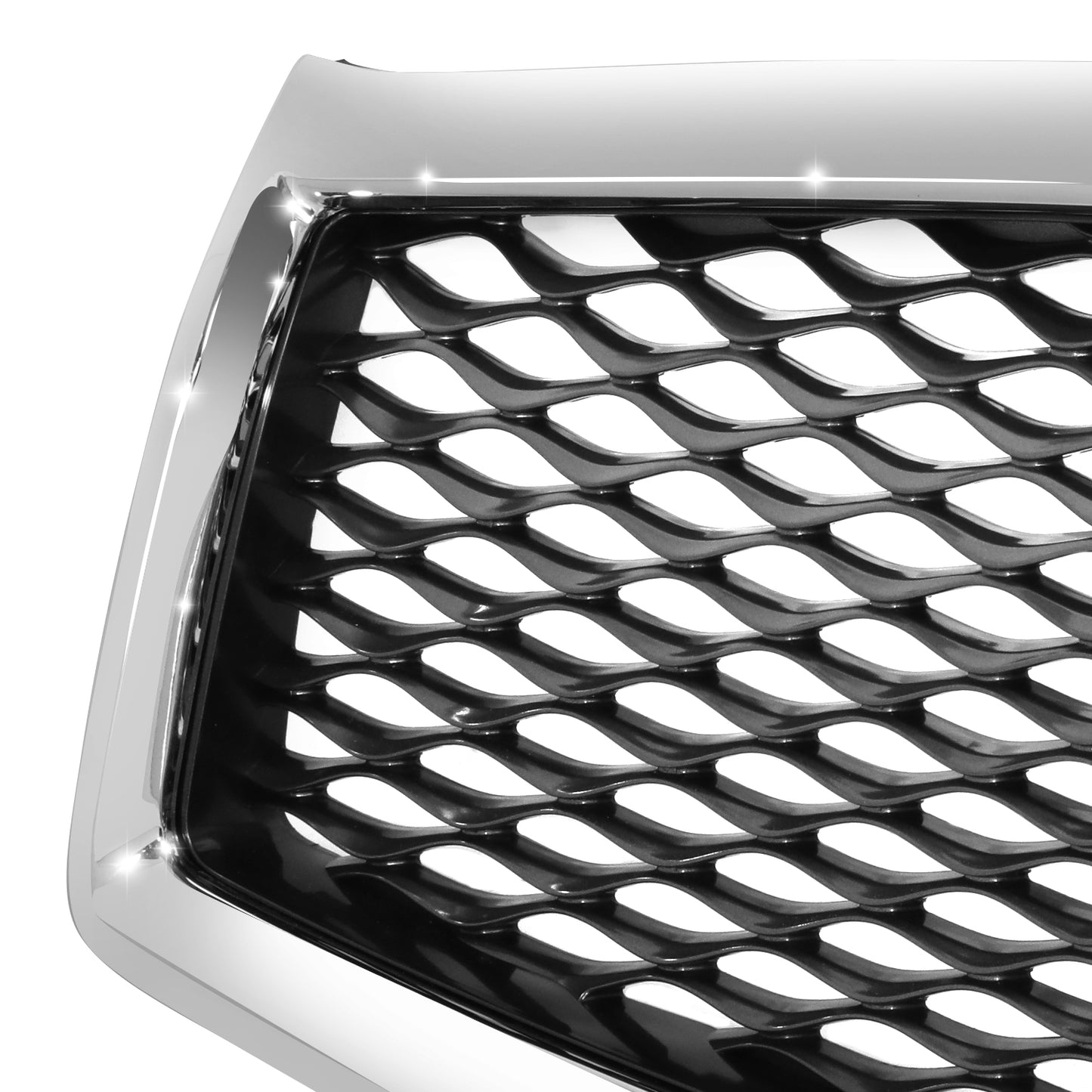 PARRILLA GRILLE - IN Q50 (4D) 14-17/18-22/ GRILLE ASS'Y 14-17/ SILVER BLACK W/CHROME FRAME/ (W/VIEW CAMERA)