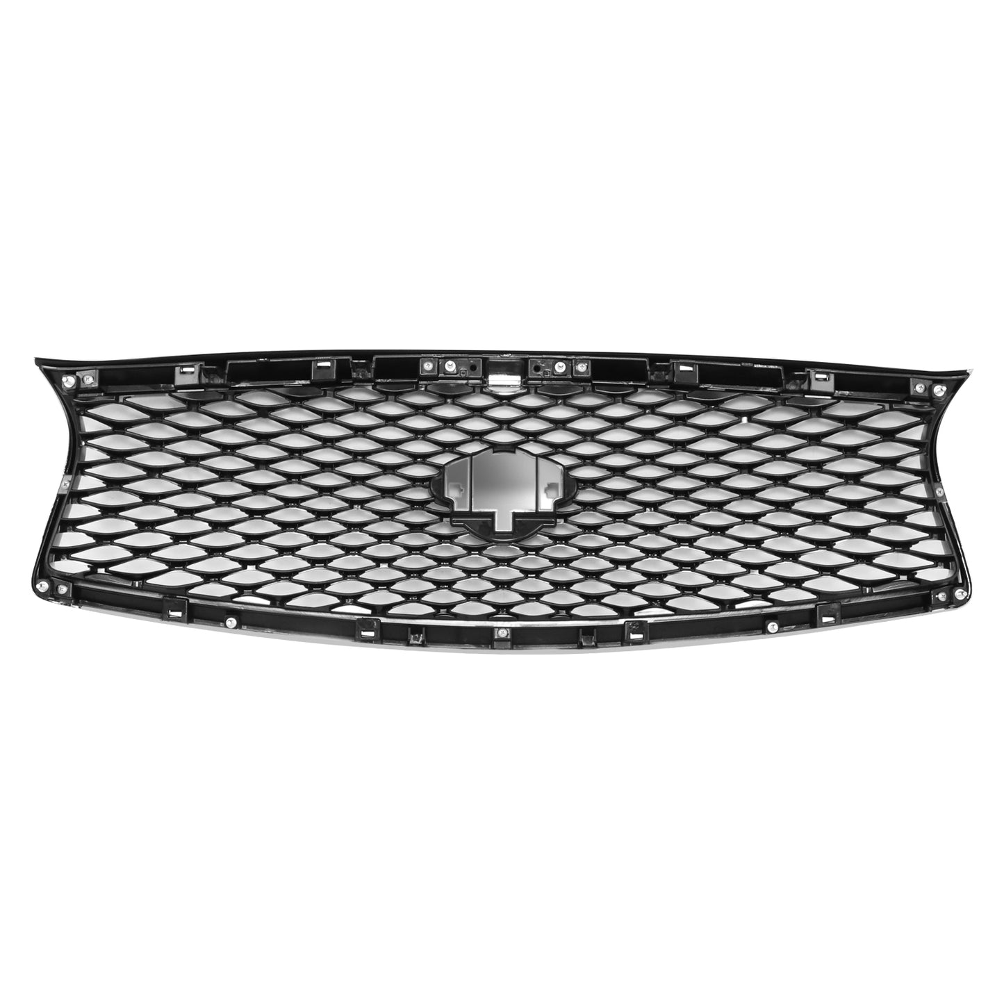 PARRILLA GRILLE - IN Q50 (4D) 14-17/18-22/ GRILLE ASS'Y 14-17/ SILVER BLACK W/CHROME FRAME/ (W/VIEW CAMERA)