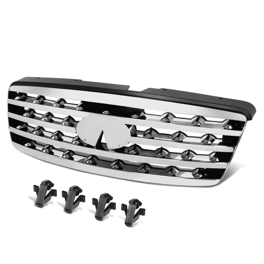 PARRILLA GRILLE - IN FX35/45 '03-'08/ GRILLE ASS'Y 06-07/ CHROME/BLACK W/DARK COLOR/ (W/O SPORT)/ (EU=USA)