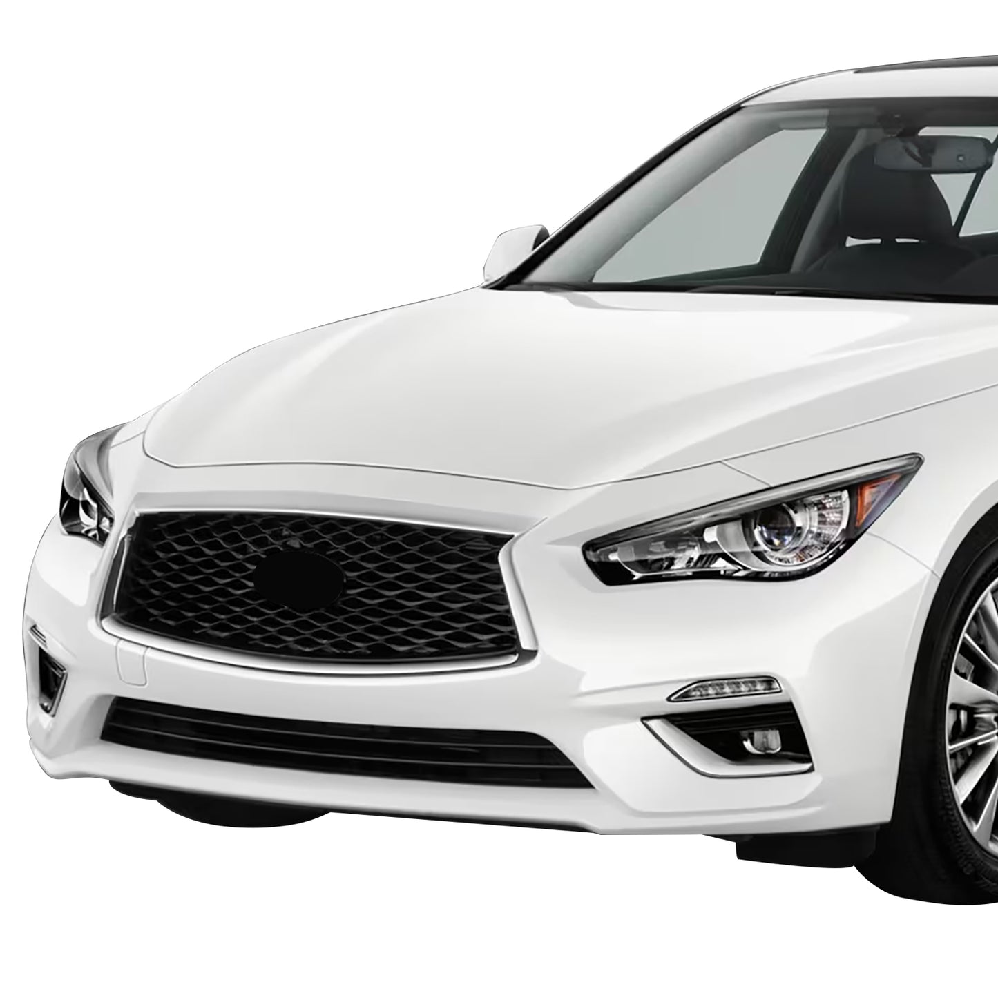 PARRILLA GRILLE - IN Q50 (4D) 14-17/18-22/ GRILLE ASS'Y 18-20/ PAINTED GRAY W/CHROME FRAME/ (W/O VIEW CAMERA)//PARTS.NO,IN1200137//OEM NO,623106HH0A