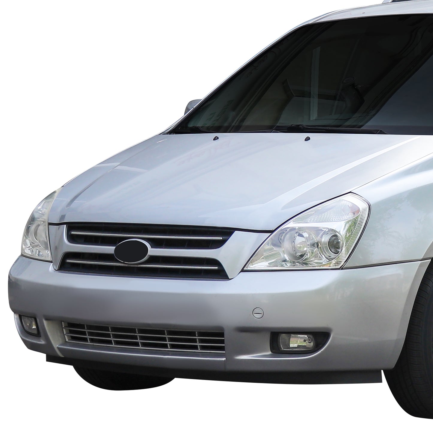 PARRILLA GRILLE - KA SEDNA '06-'14/ GRILLE ASS'Y 06-10/ UPPER CHROME/GRAY/ W/SPORT PKG (LX MODEL)//PARTS.NO,KI1200137//OEM NO,863504D000