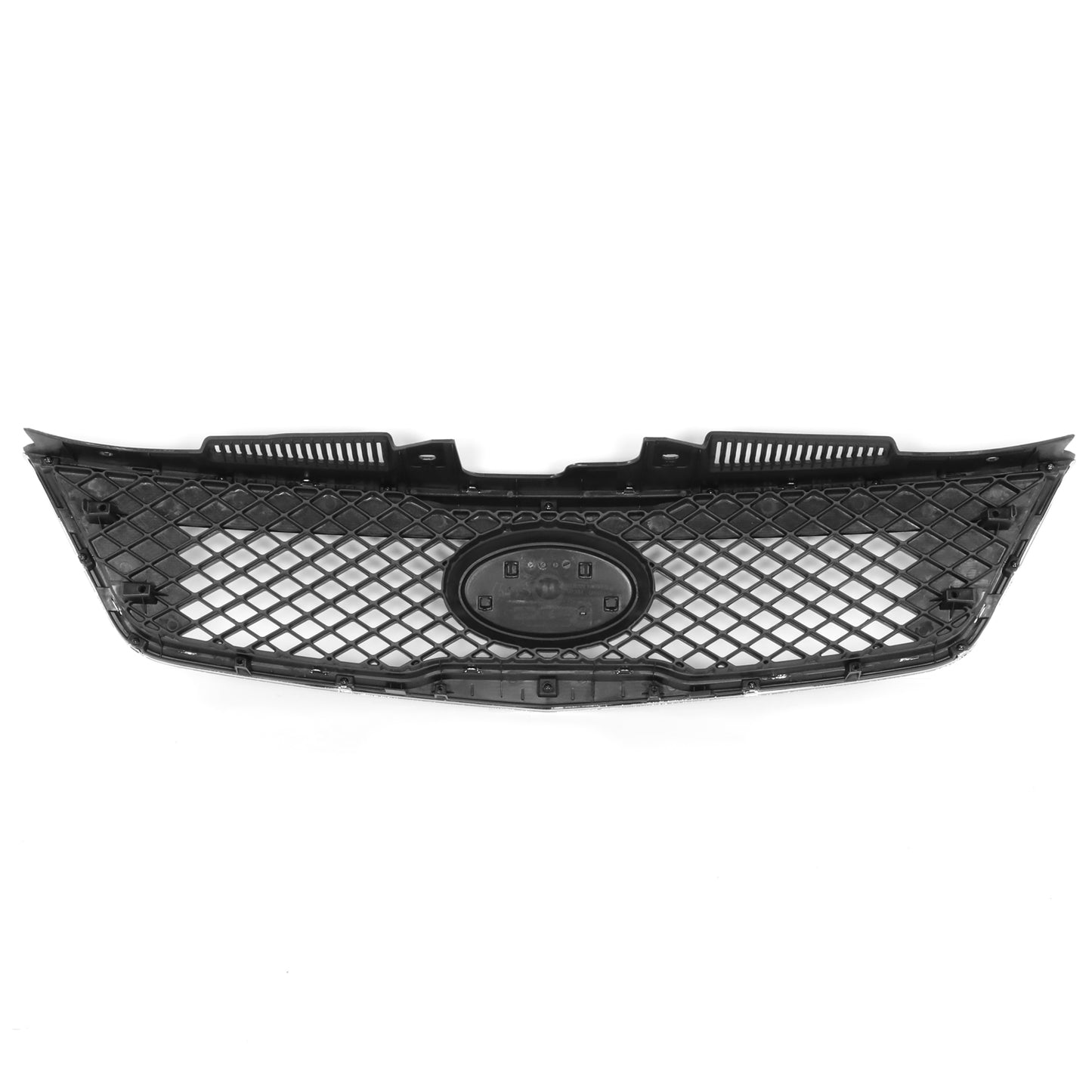 PARRILLA GRILLE - KA FOTE/FOTE-KOUP '10-'13/ GRILLE ASS'Y 10-10/ MAT-BLACK/ W/CHROME MOULDING//PARTS.NO,KI1200139//OEM NO,863501M010