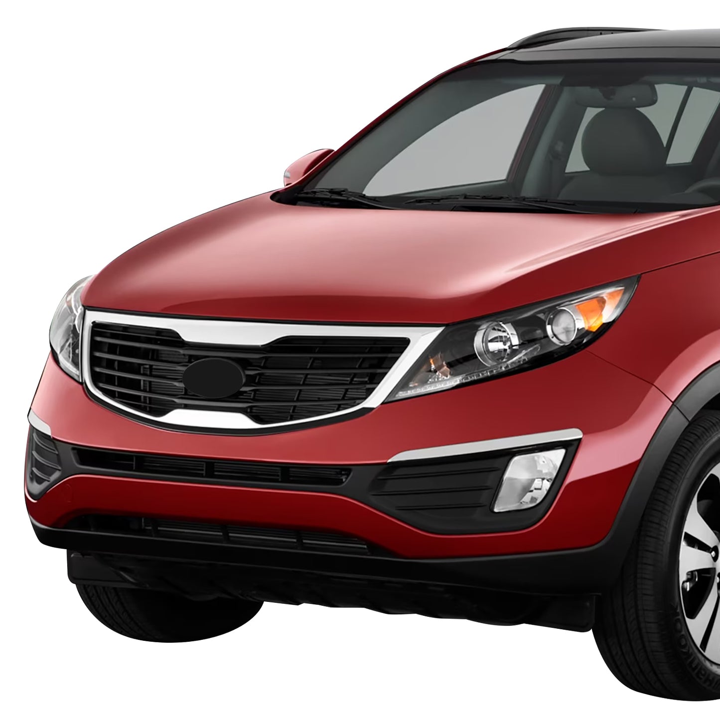 PARRILLA GRILLE - KA SPOTAG '11-'16/ GRILLE ASS'Y 11-12/ PAINTED BLACK/ W/CHROME MOULDING (2.4)//PARTS.NO,KI1200147//OEM NO,863503W000