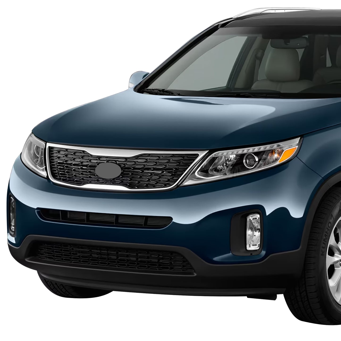 PARRILLA GRILLE - KA SORETO '14-15/16-18/19-20/ GRILLE ASS'Y 14-15/ PAINTED SILVER W/CHROME MLDG/ (W/SPORT PKG)