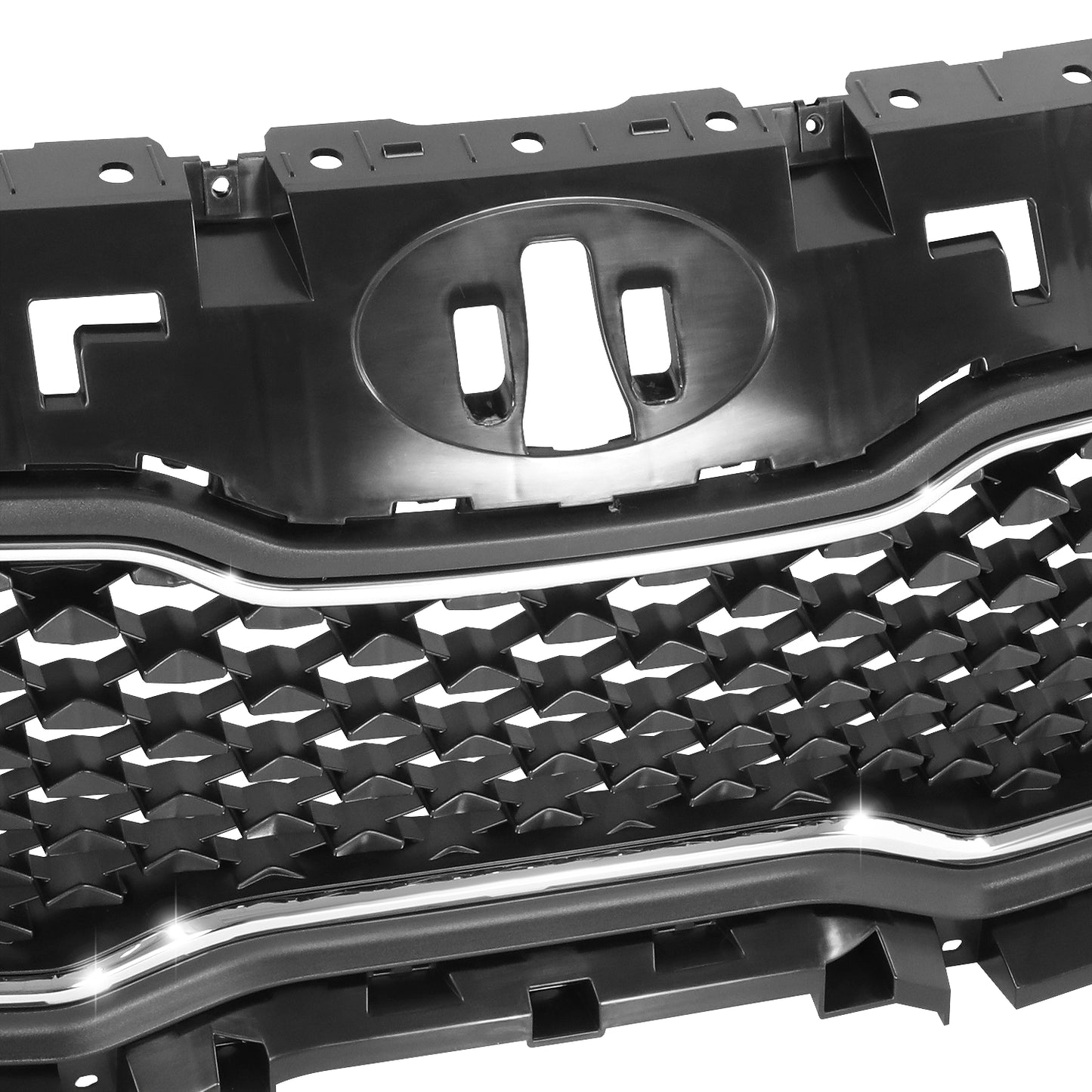 PARRILLA GRILLE - KA SPOTAG 17-19/20-21/ GRILLE ASS'Y 17-19/ MAT-BLACK W/CHROME FRAME/ (FWD)//PARTS.NO,KI1200194//OEM NO,86350D9000