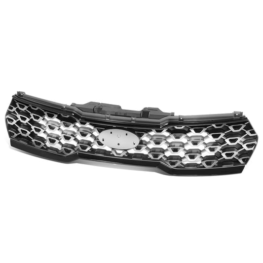 PARRILLA GRILLE - KA SORETO 21-ON/ GRILLE ASS'Y/ PAINTED SILVER-GRAY/ W/BLACK MOULDING/ W/O CAMERA H. (LX)//PARTS.NO,KI1200220//OEM NO,86350R5200