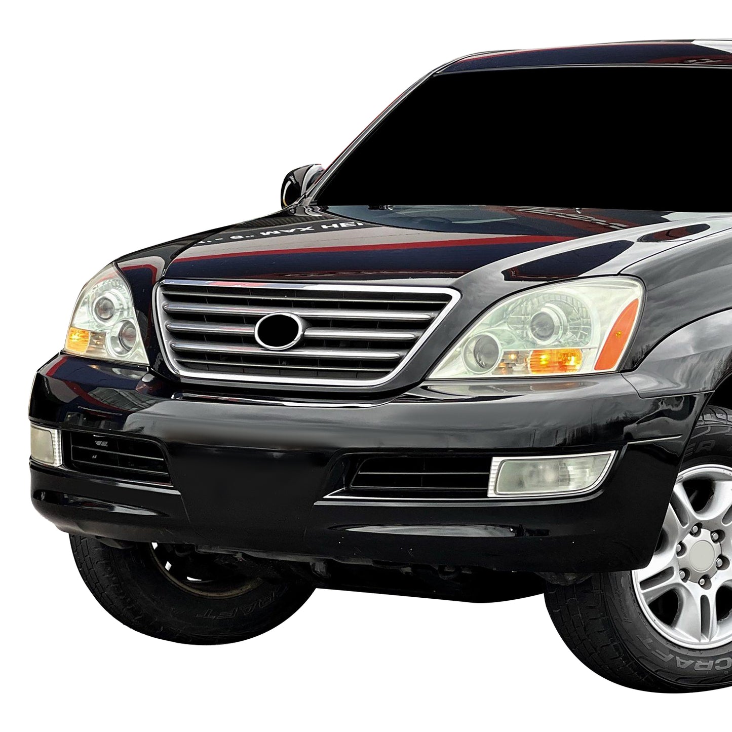 PARRILLA GRILLE - LX GX470 '03-'05/'06-'09/ GRILLE ASS'Y 03-09/ SILVER-GRAY/ W/CHROME MOULDING & BAR//PARTS.NO,LX1200124//OEM NO,5310160330