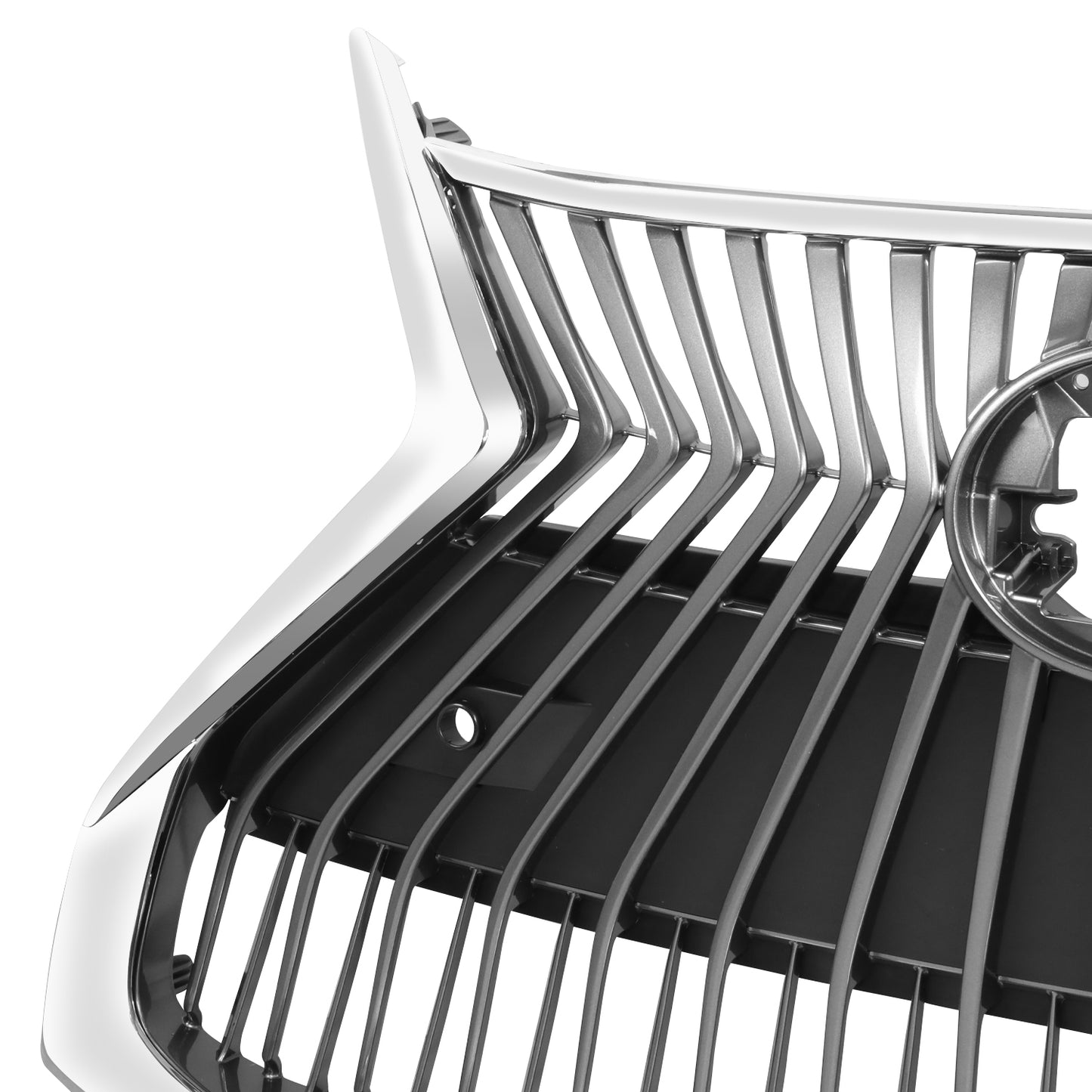 PARRILLA GRILLE - LX ES350/ES300H/ES250 19-21/ GRILLE ASSY 19-20/ CHROME/BRIGHT GRAY/ W/FRONT VIEW CAMARA/ W/PARKDISTANCE SENSORS