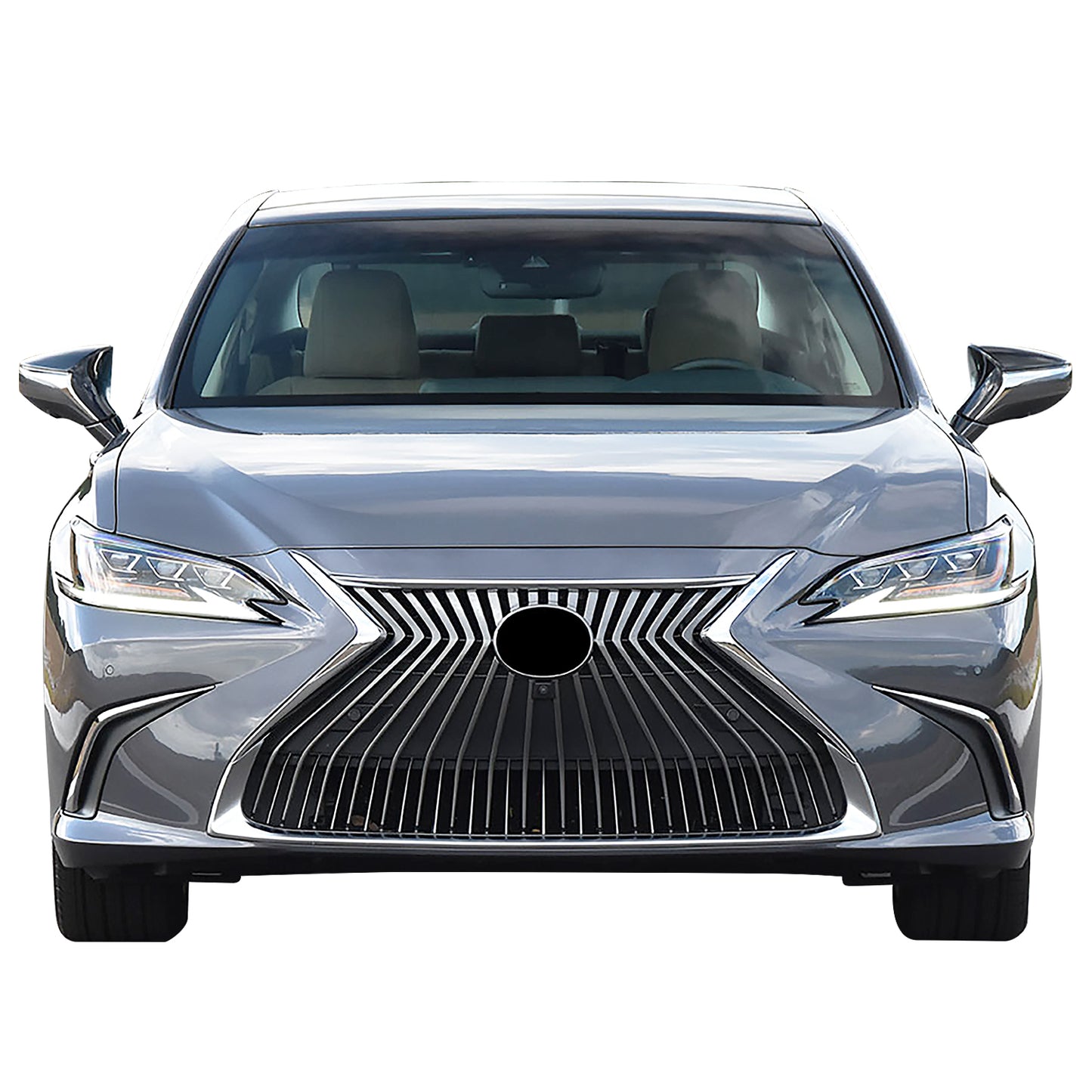PARRILLA GRILLE - LX ES350/ES300H/ES250 19-21/ GRILLE ASSY 19-20/ CHROME/BRIGHT GRAY/ W/FRONT VIEW CAMARA/ W/PARKDISTANCE SENSORS
