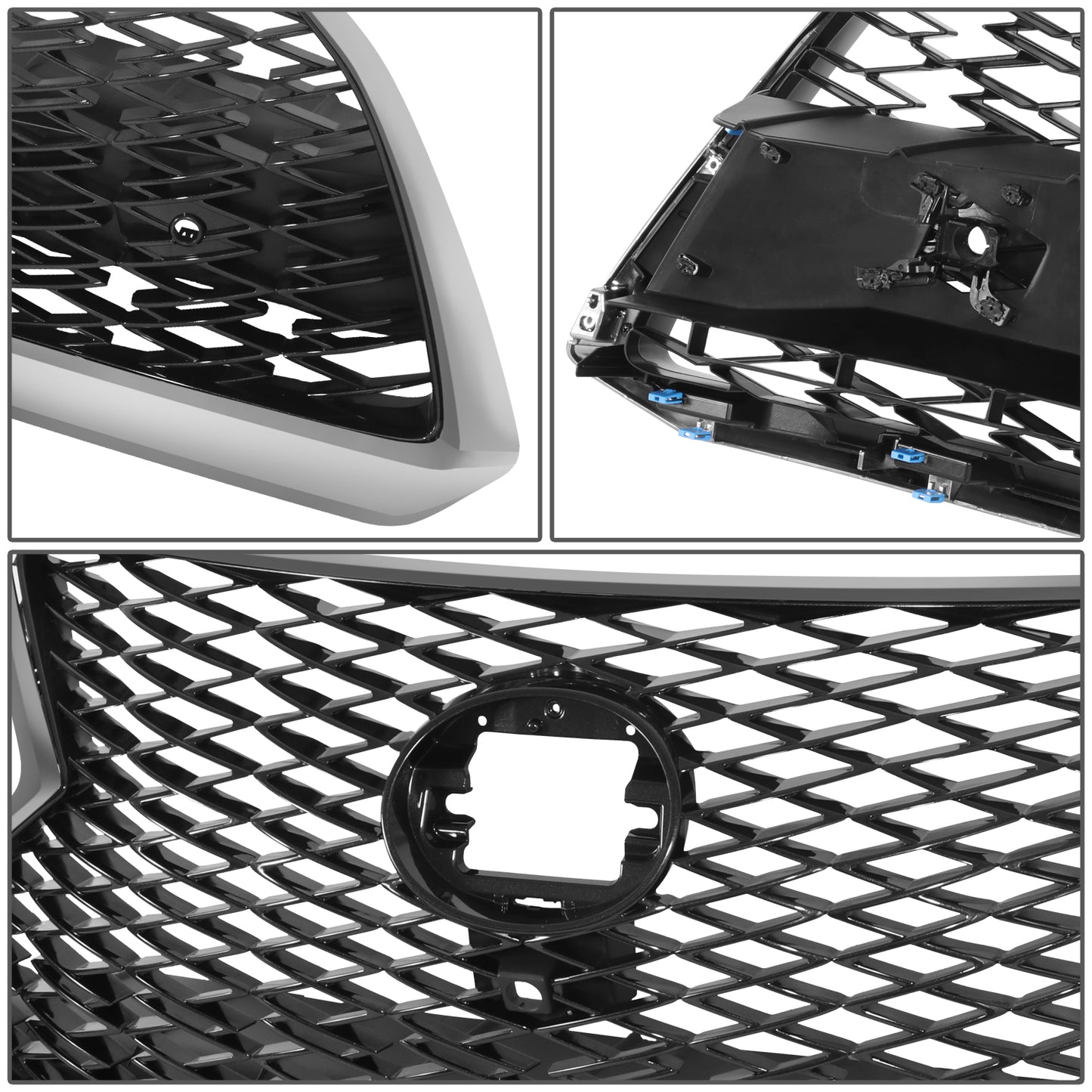 PARRILLA GRILLE - LX RX350/RX200T '16-'19/20-ON/ GRILLE ASS'Y 20-21/ W/DARK-CHROME/PRIMED-BLACK/ W/PARKING SENSORS/ W/FRONT VIEW CAMERA