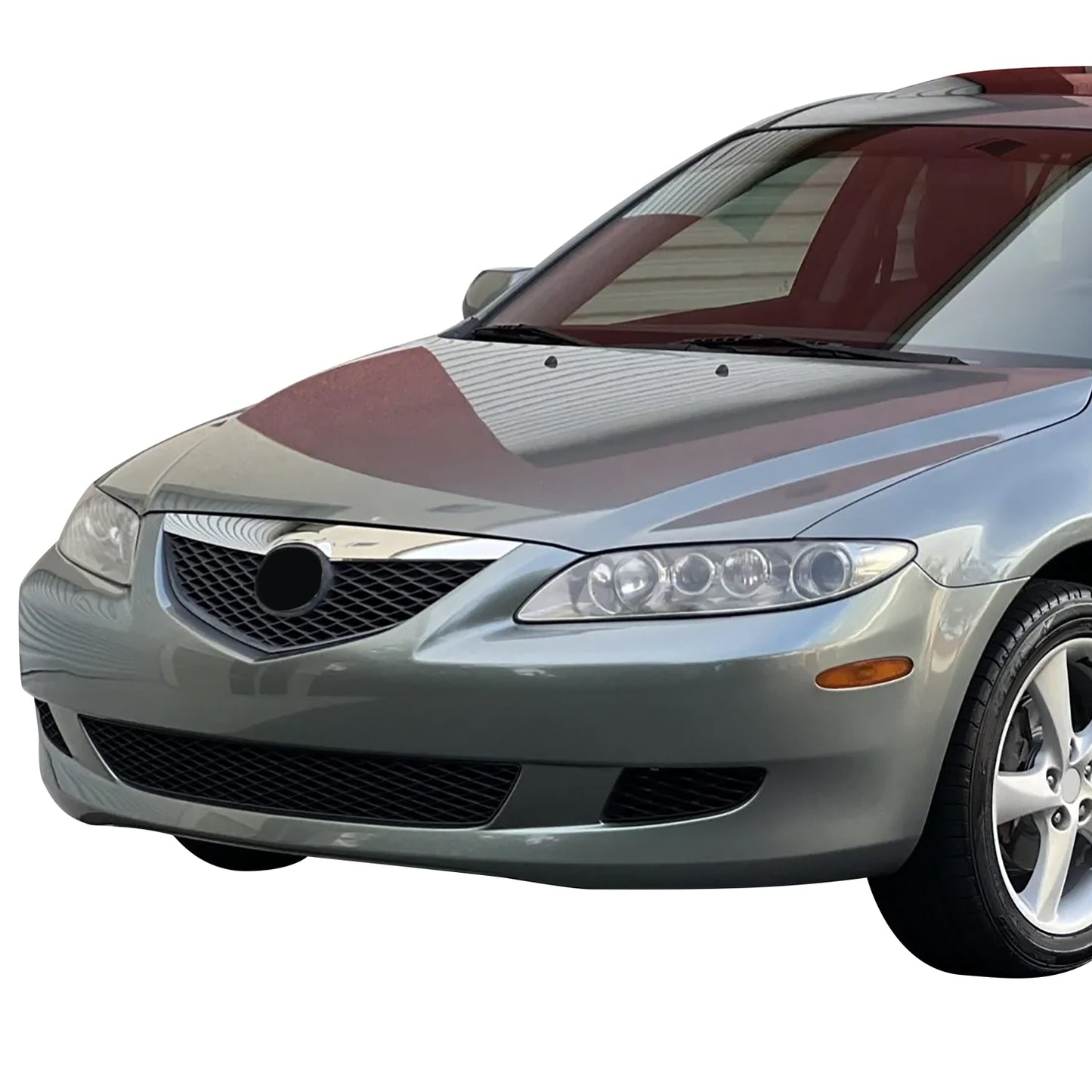 PARRILLA GRILLE - MZ 6 '03-'08 (4D/WG/HB)/ GRILLE ASS'Y 03-05/ MAT-BLACK/ W/CHROME MOULDING (STD)//PARTS.NO,MA1200166//OEM NO,GK2A50710C