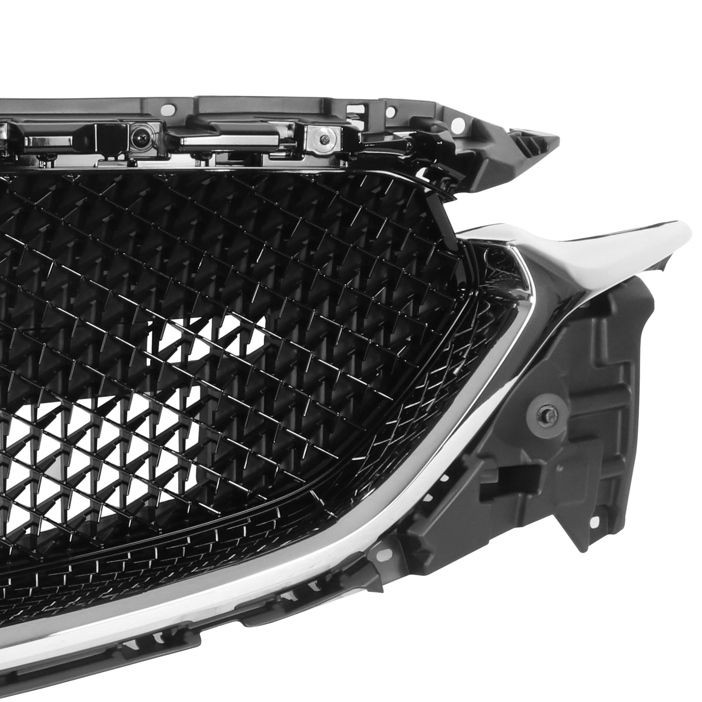 PARRILLA GRILLE - MZ CX5 17-22/ GRILLE ASS'Y/ MAT-DARK GRAY/ W/CHROME MOULDING/ (MESH STYLE)/(2.5L|2.5L TURBO)//PARTS.NO,MA1200223//OEM NO,KB8E50710H