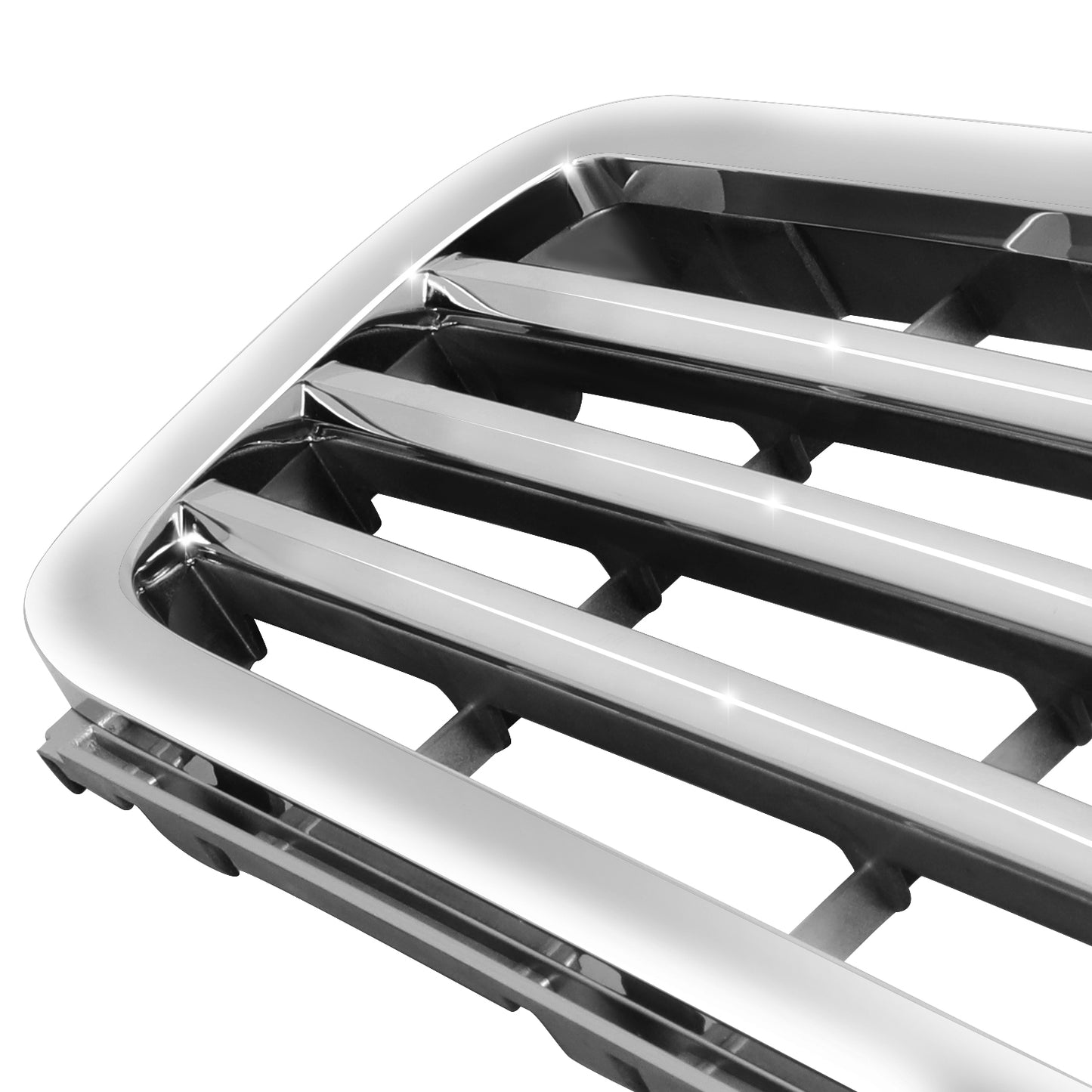 PARRILLA GRILLE - BZ W204 '08-'11/'12-ON/ GRILLE ASS'Y 08-11/ CHROME-SILVER/ W/O AMG PKG/ W/O SPORT PKG
