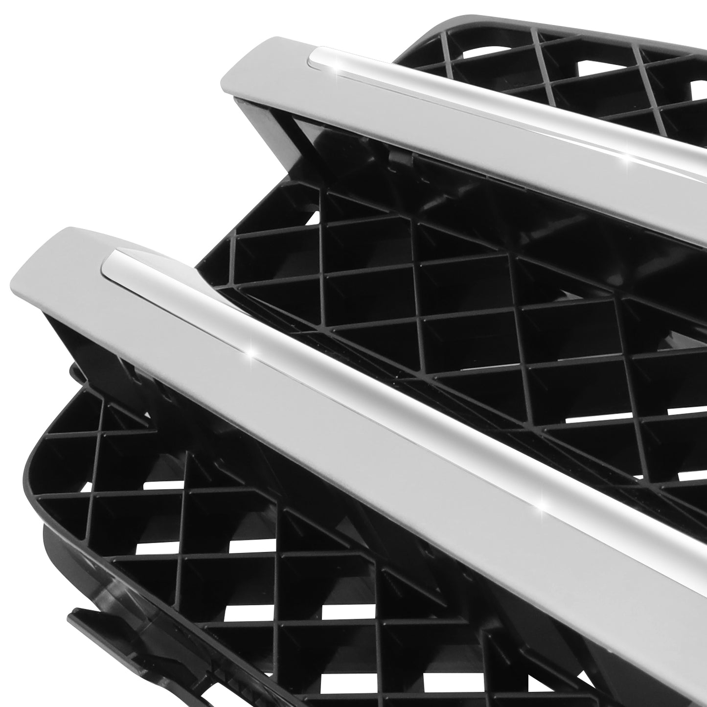 PARRILLA GRILLE - BZ X204 '10-ON(GLK)/'13-ON/ GRILLE ASS'Y 10-15/ SILVER/BLACK/ W/ALUMINUM TRIM/ (EU=USA)