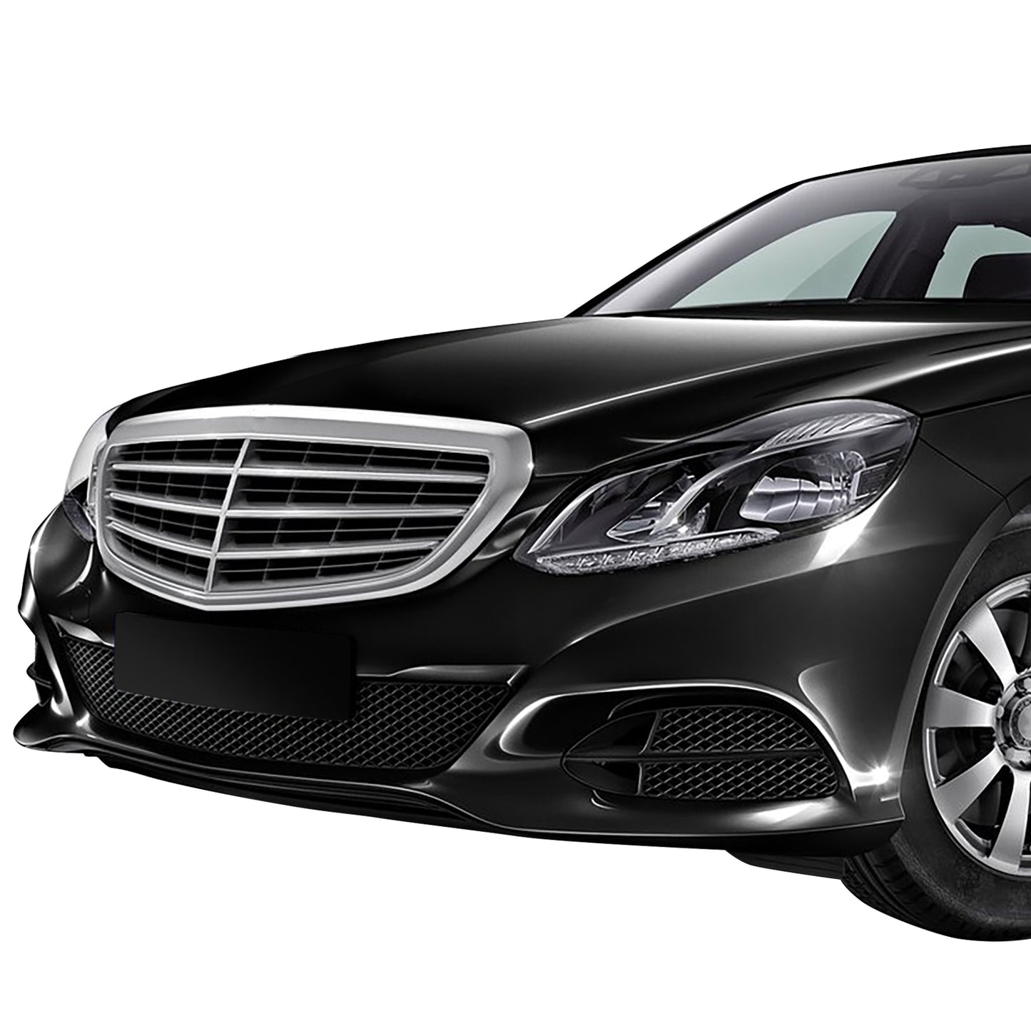 PARRILLA GRILLE - BZ W212 '13-'15/ GRILLE ASS'Y/ CHROME/BLACK/ W/O DISTANCE CONTROL/ W/O CAMERA, W/O AMG PKG