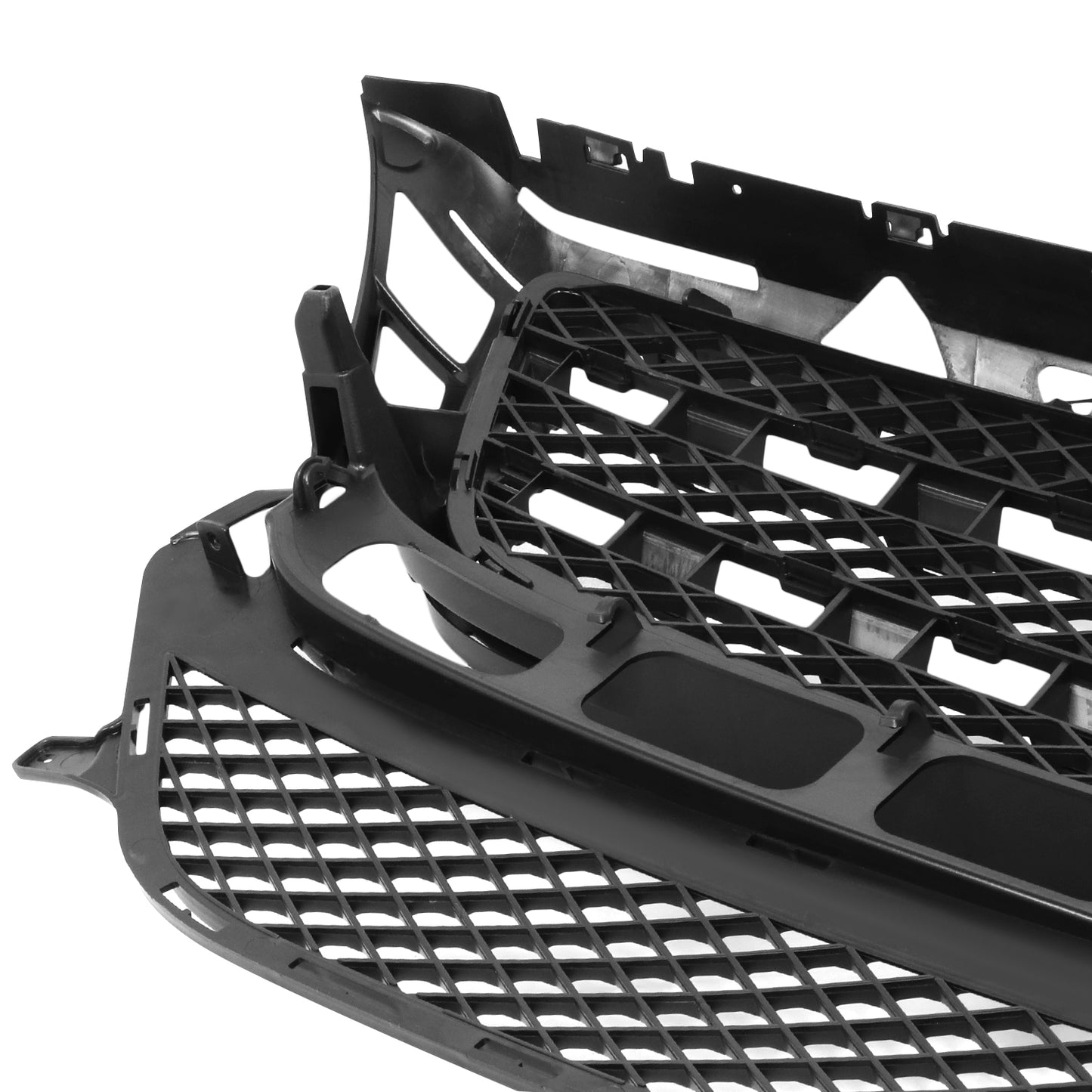 PARRILLA GRILLE - BZ W218 '12-'14/'15-'17(CLS)/ GRILLE ASS'Y 12-14/ PRIMED BLACK W/CHROME/ W/O SENSOR H. W/O AMG PKG/ (EU=USA)