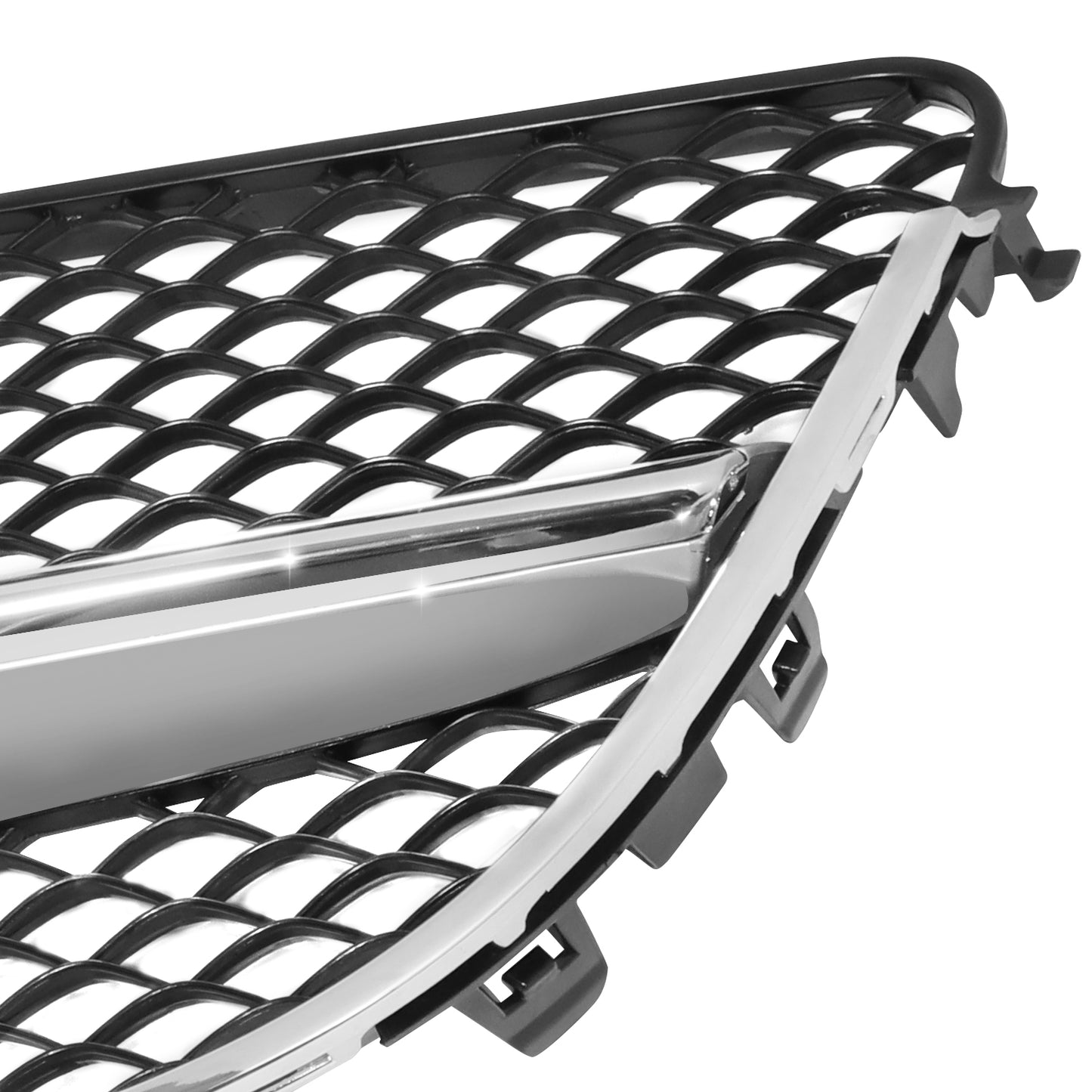 PARRILLA GRILLE - BZ W212 '10-12/W207(2D)'10-'16/ GRILLE ASS'Y 14-16/ CHROME/BLACK/ W/O CAMERA (2D)/