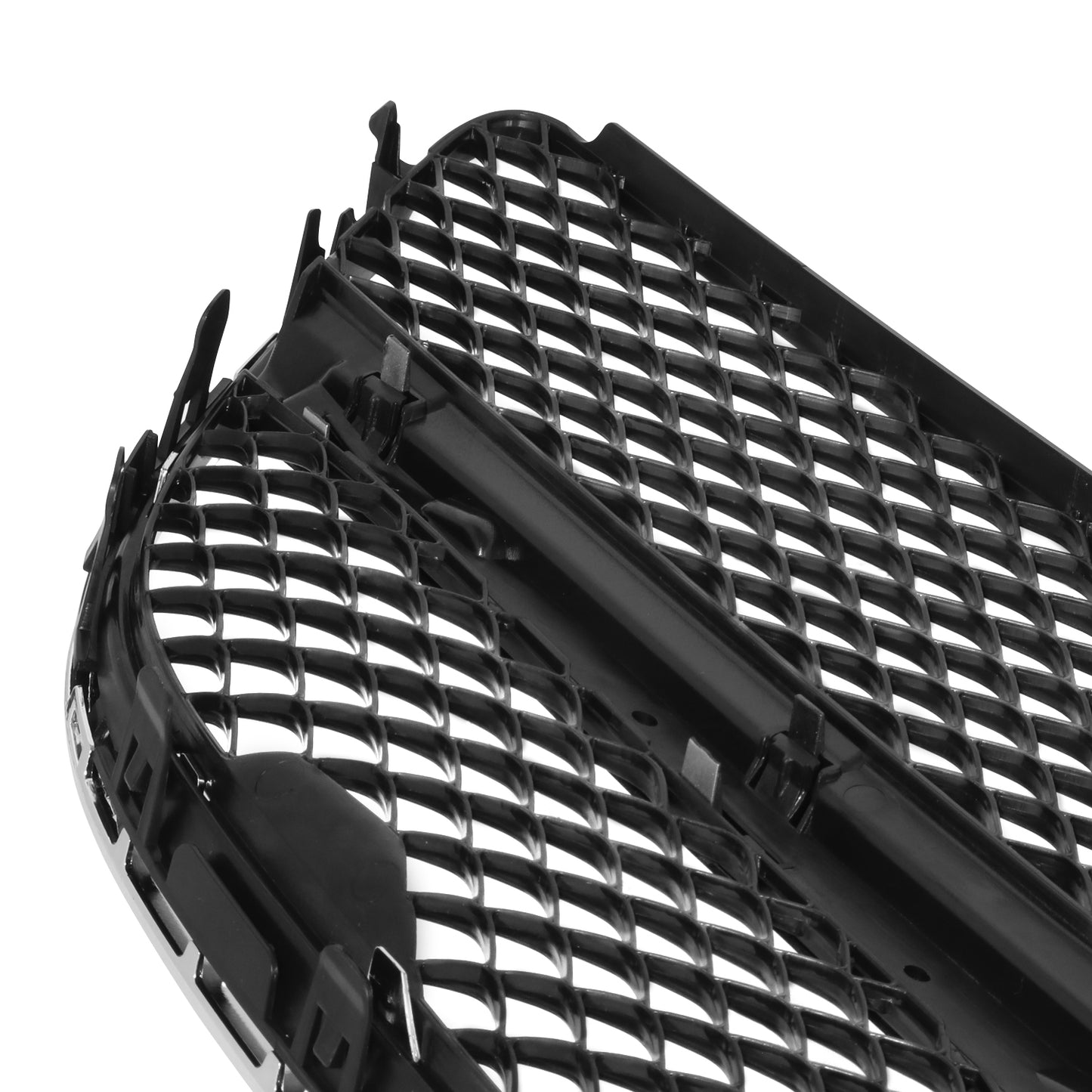 PARRILLA GRILLE - BZ W212 '10-12/W207(2D)'10-'16/ GRILLE ASS'Y 14-16/ CHROME/BLACK/ W/O CAMERA (2D)/