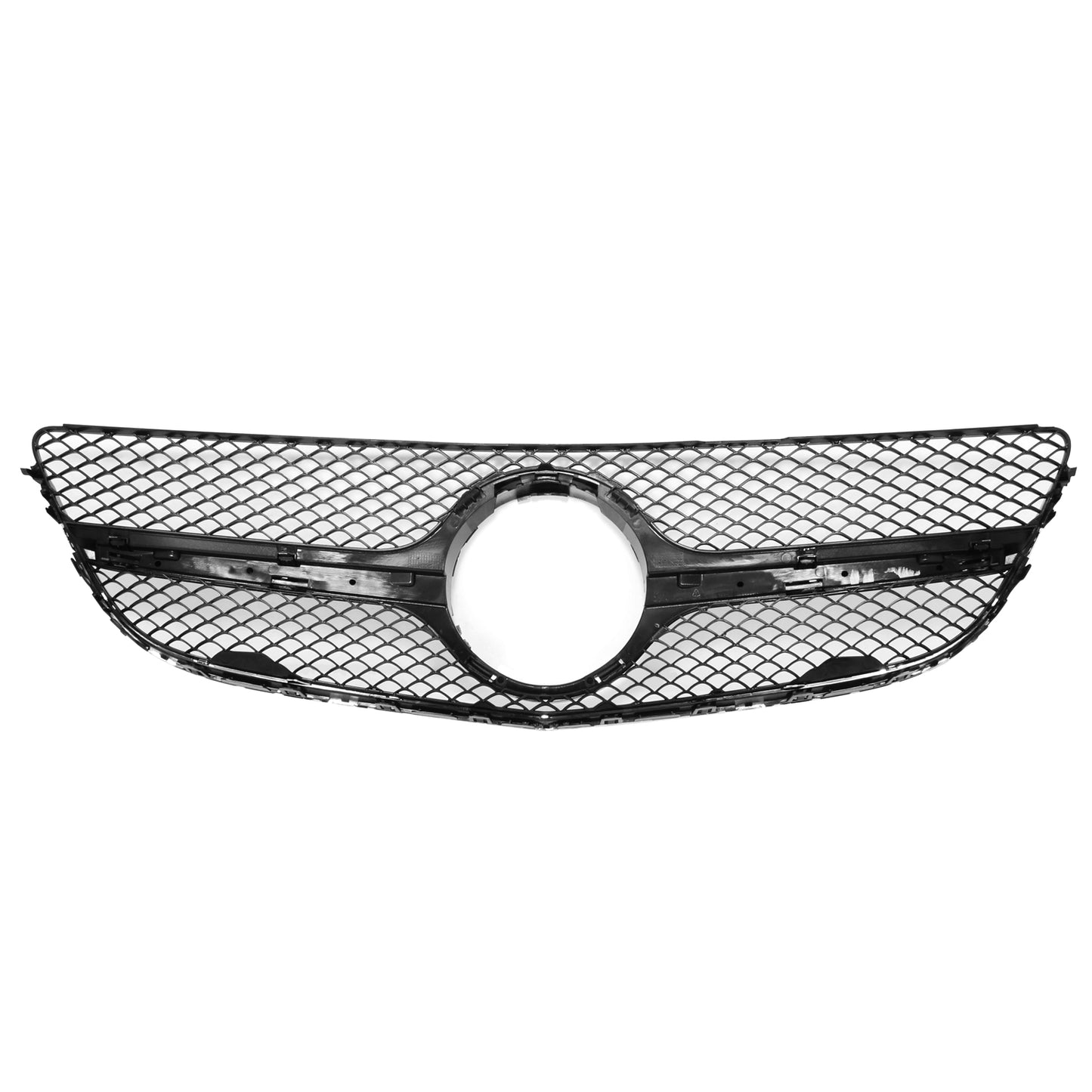 PARRILLA GRILLE - BZ W212 '10-12/W207(2D)'10-'16/ GRILLE ASS'Y 14-16/ CHROME/BLACK/ W/O CAMERA (2D)/