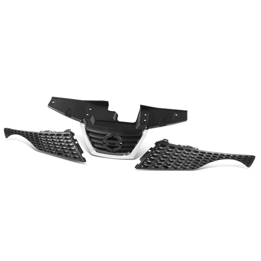 PARRILLA GRILLE - DS JUK 11-12/13-14/15-18/ GRILLE ASS'Y 11-14/ MAT-BLACK W/CHROME MOULDING//PARTS.NO,NI1200244//OEM NO,620701KA0A