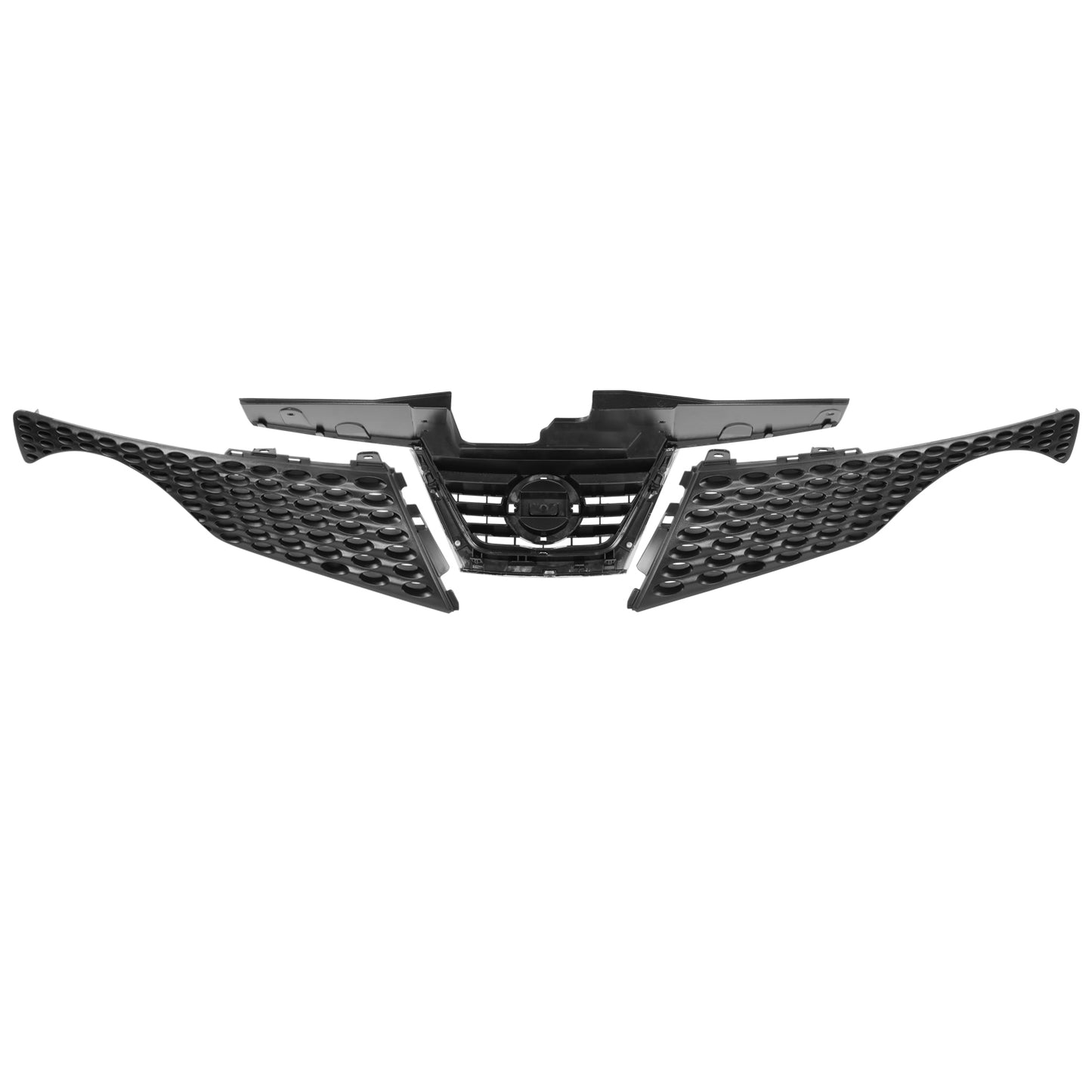 PARRILLA GRILLE - DS JUK 11-12/13-14/15-18/ GRILLE ASS'Y 11-14/ MAT-BLACK W/CHROME MOULDING//PARTS.NO,NI1200244//OEM NO,620701KA0A