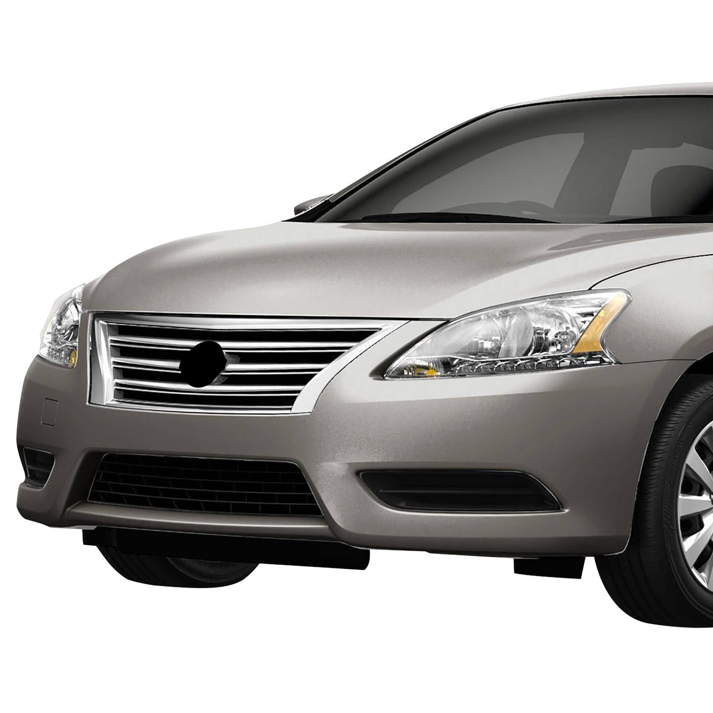 PARRILLA GRILLE - DS SENTR '13-'15/'16-'19/ GRILLE ASS'Y 13-15/ PAINTED SILVER/BLACK/ W/CHROME MOULDING (STD)//PARTS.NO,NI1200252//OEM NO,623103SH0A