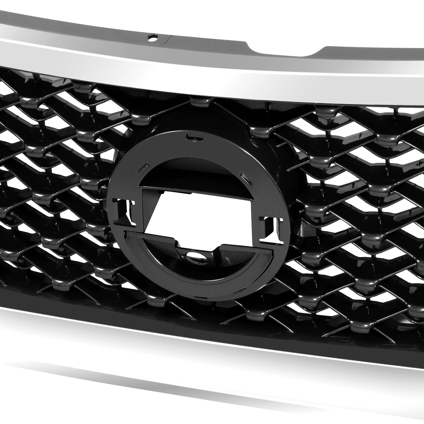 PARRILLA GRILLE - DS PAHFDR 13-16/17-21(R52)/ GRILLE ASS'Y 13-16/ PAINTED SILVER BLACK/ W/AROIND VIEW (PLATINUM)//PARTS.NO,NI1200255//OEM NO,623103KA0B