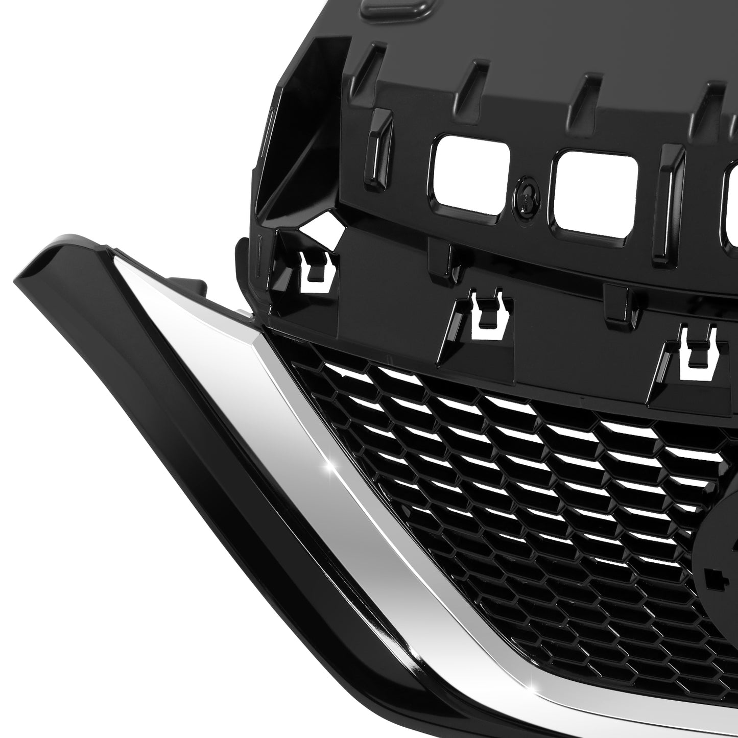 PARRILLA GRILLE - DS VESA NOT '14-'16/'17-'19/ GRILLE ASS'Y 17-19/ PAINTED BLACK W/CHROME MLDG//PARTS.NO,NI1200290//OEM NO,623109ME0A