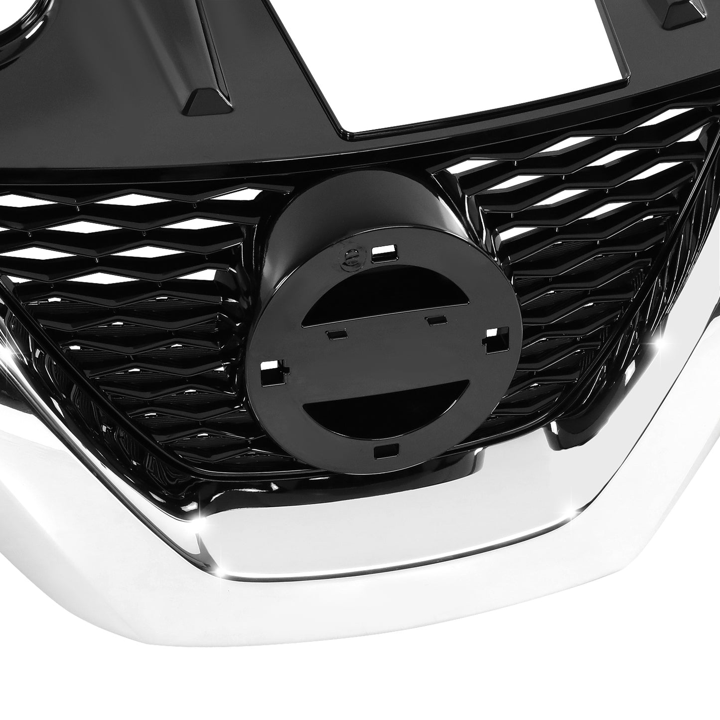 PARRILLA GRILLE - DS ROGE '14-'16/'17-'20/ GRILLE ASS'Y 15-16/ PAINTED BLACK W/CHROME MLDG/ W/O CAMERA H. W/O PREMIUM PKG/ (S/SV) (KOREA BUILT)//PARTS.NO,NI1200304//OEM NO,623105HA5A