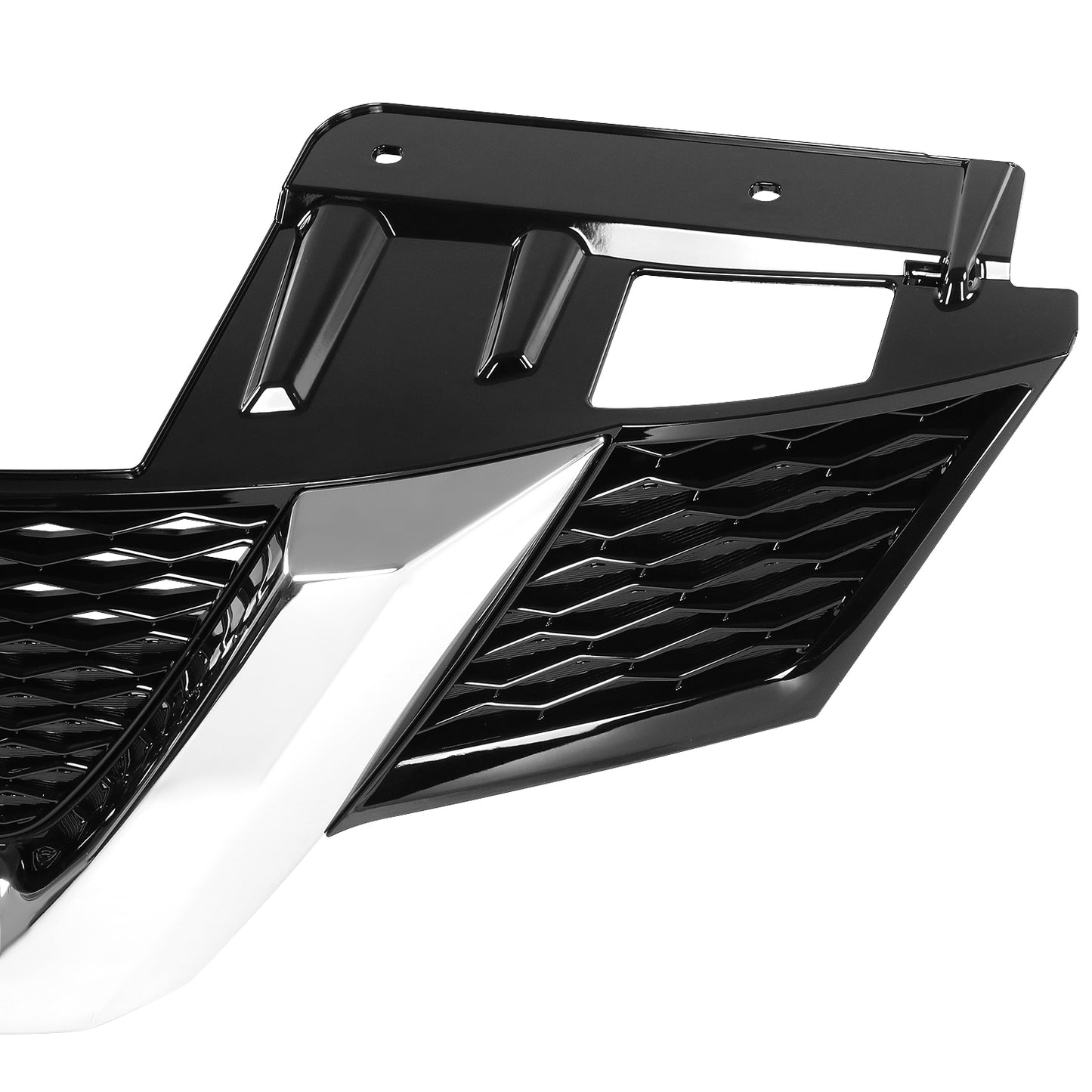 PARRILLA GRILLE - DS ROGE '14-'16/'17-'20/ GRILLE ASS'Y 15-16/ PAINTED BLACK W/CHROME MLDG/ W/O CAMERA H. W/O PREMIUM PKG/ (S/SV) (KOREA BUILT)//PARTS.NO,NI1200304//OEM NO,623105HA5A