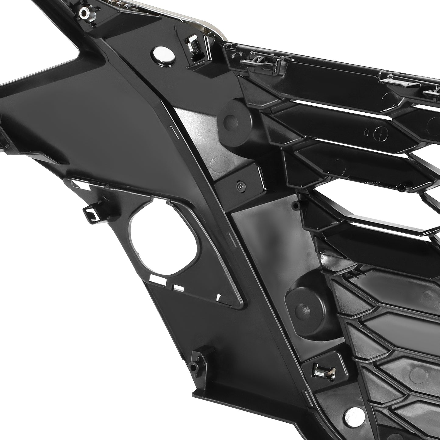 PARRILLA GRILLE - DS SENTR 20-ON/ GRILLE ASS'Y/ BLACK/CHROME BRIGHT/BLACK/ W/CAMERA HOLE/ (SR/PREM) (USA)//PARTS.NO,NI1200318//OEM NO,623106LD0B