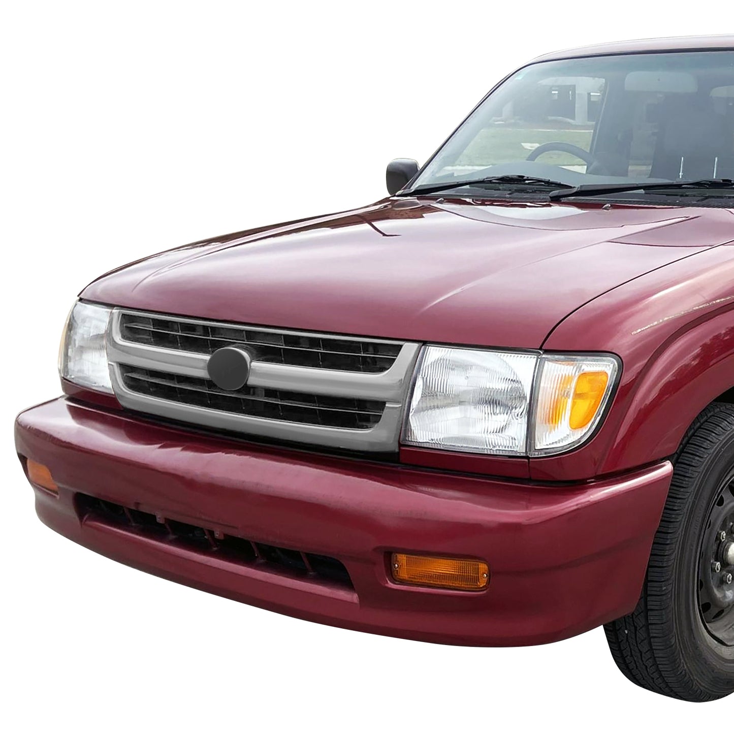 PARRILLA GRILLE - TY TACMA '95-'00/ GRILLE ASS'Y 98-00/ SILVER/BLACK/ (W/O PRERUNNER) (2WD)//PARTS.NO,TO1200204//OEM NO,5310004060